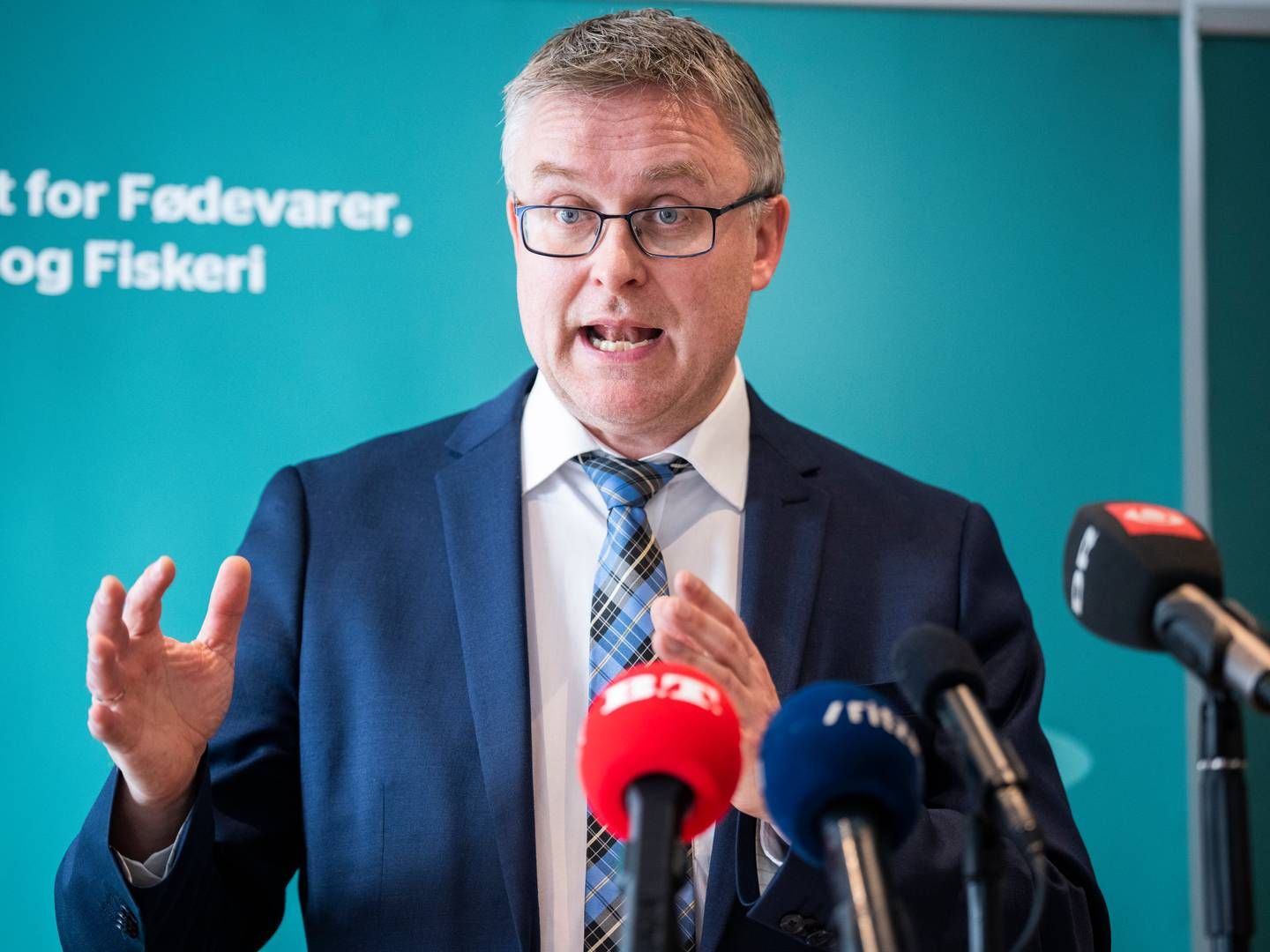 Fødevareminister Jacob Jensen (V) får Jakob Kronborg som permanent presse- og kommunikationschef. | Foto: Martin Sylvest/Ritzau Scanpix