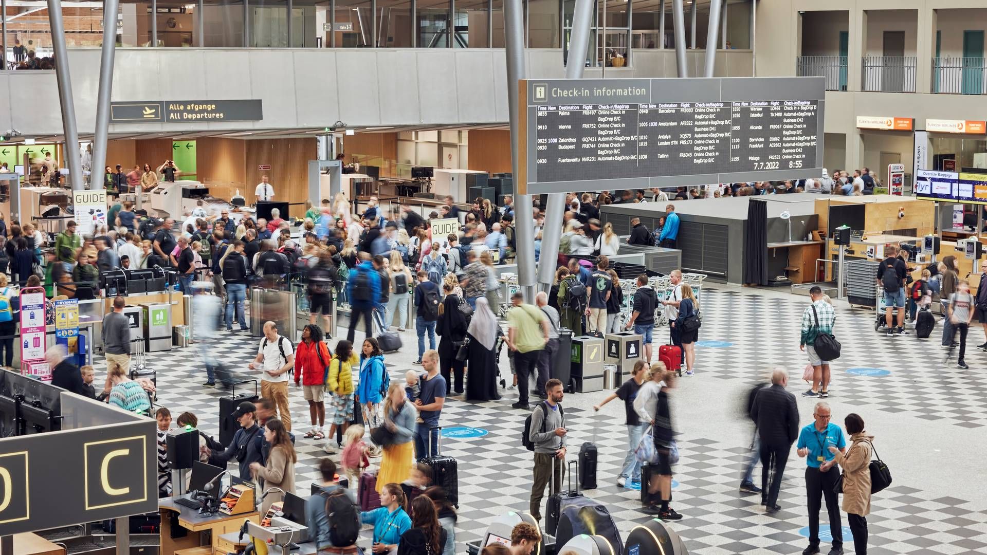 Passagertallene i sommeren 2022 har aldrig været højere i Billund Lufthavn. I 2023 ventes nogenlunde samme niveau. | Foto: Pr / Billund Lufthavn