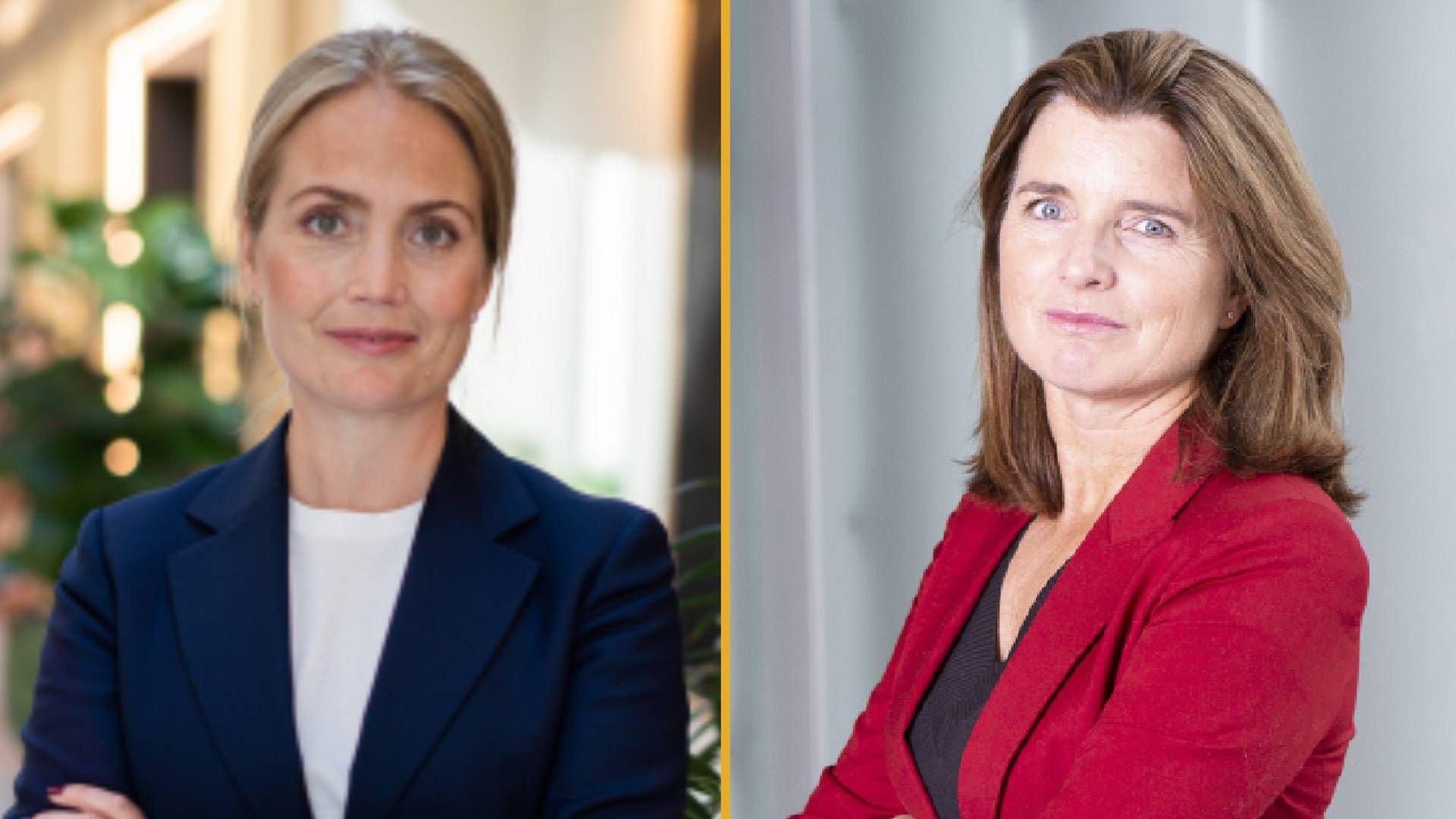 Administrerende direktør i Storebrand Livsforsirking, Vivi Måhede Gevelt og Skattedirektør Nina Schanke Funnemark.