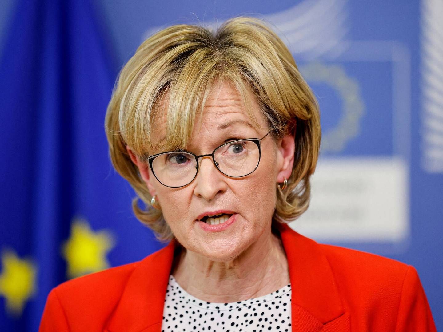 Maired McGuinness er EU-kommissær for det finansielle område. | Foto: Johanna Geron/reuters/ritzau Scanpix