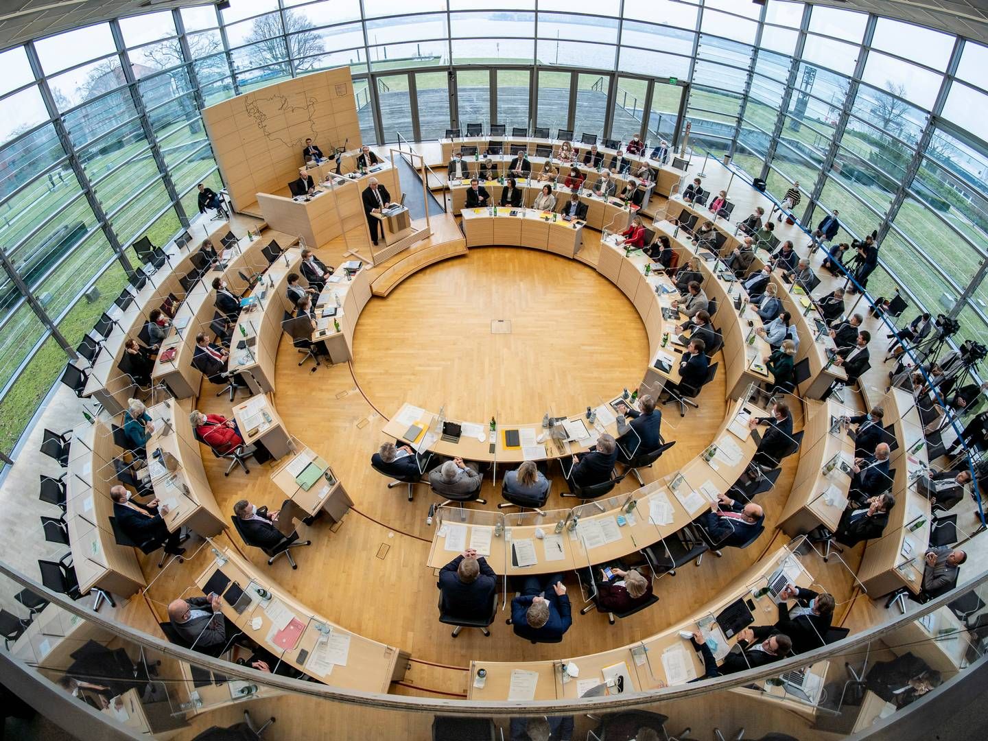 Der Landtag in Schleswig-Holstein. | Foto: picture alliance/dpa | Axel Heimken