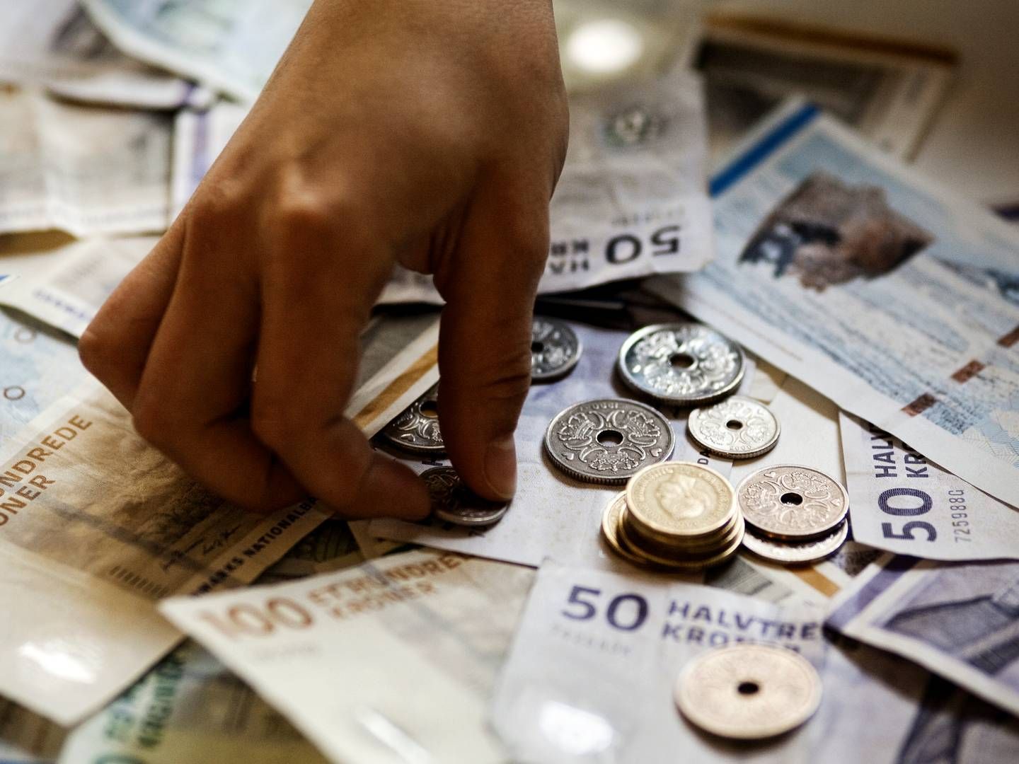 Kontanter bliver i højere grad benyttet til opsparinger end som betalingsmiddel. | Foto: Lærke Posselt/Politiken/Ritzau Scanpix