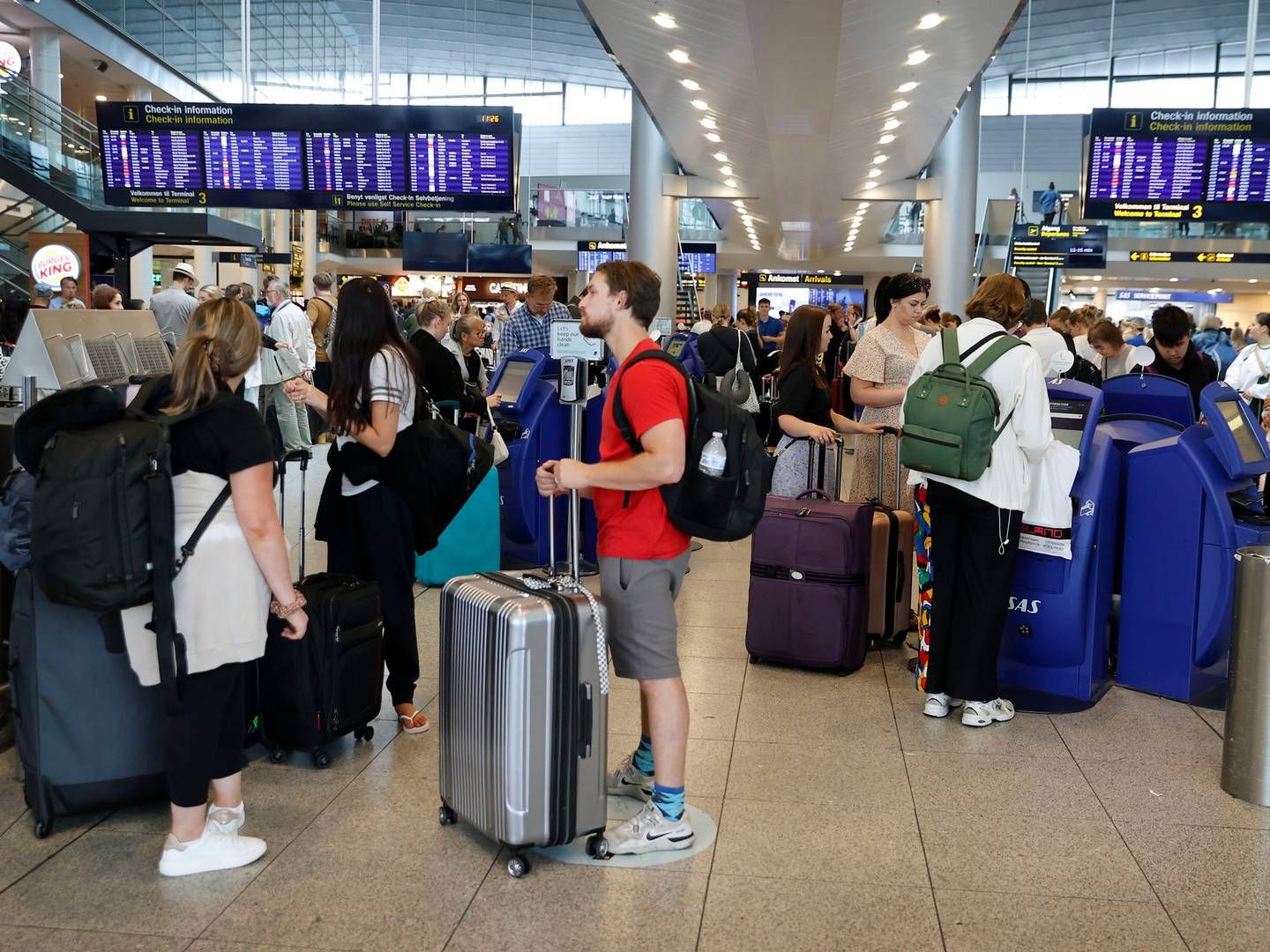 45 pct. af flyene i Københavns Lufthavn oplevede forsinkelser i april, blandt andet som følge af manglen på flyveledere. | Foto: Jens Dresling/Ritzau Scanpix