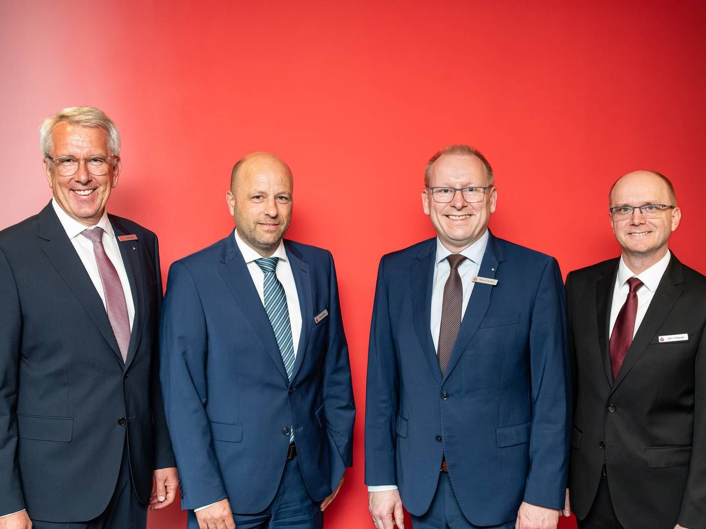 Altes und neues Vorstandsteam: Uwe Hacke, Marcus Rode, Markus Teichert und Marc Rothaupt (von links) | Foto: Niklas Richter