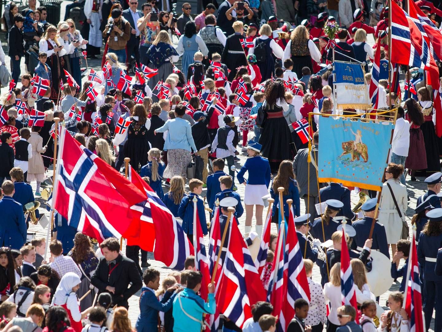 17. MAI: Onsdag står feiring av nasjonaldagen høyest. | Foto: Audun Braastad / NTB