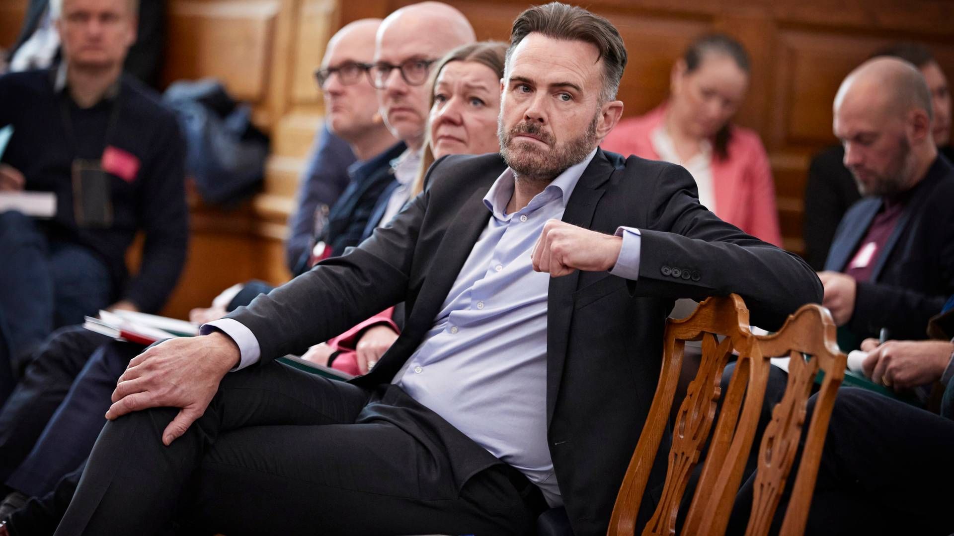 Peter Stensgaard Mørch is seen in the Danish parliament in his role as permanent secretary at the Ministry of Finance. | Photo: Jens Dresling