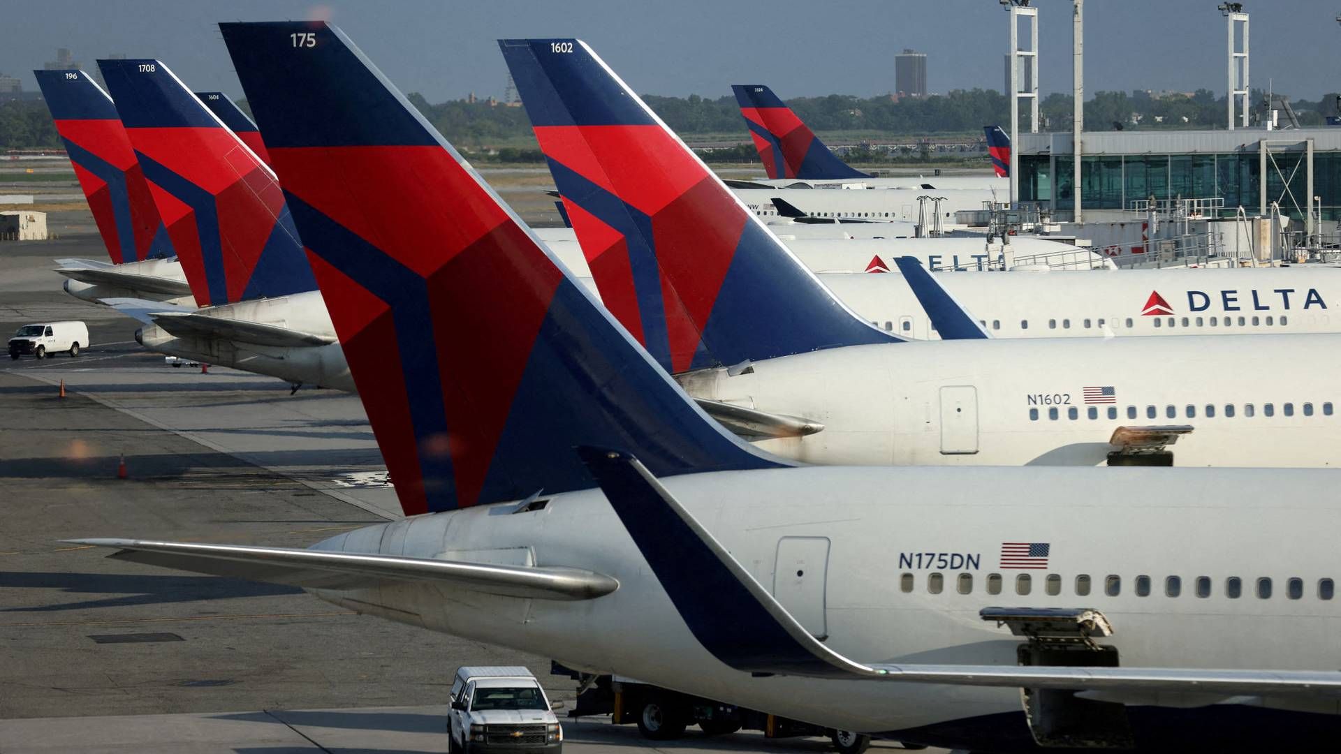 Delta skulle være i forhandlinger med Airbus om køb af to forskellige modeller. | Foto: Andrew Kelly/Reuters/Ritzau Scanpix
