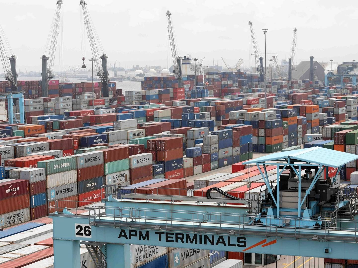 Det er over 7 mia. kr., som APM terminals har tænkt sig at investere, lyder det. | Foto: Temilade Adelaja/Reuters/Ritzau Scanpix