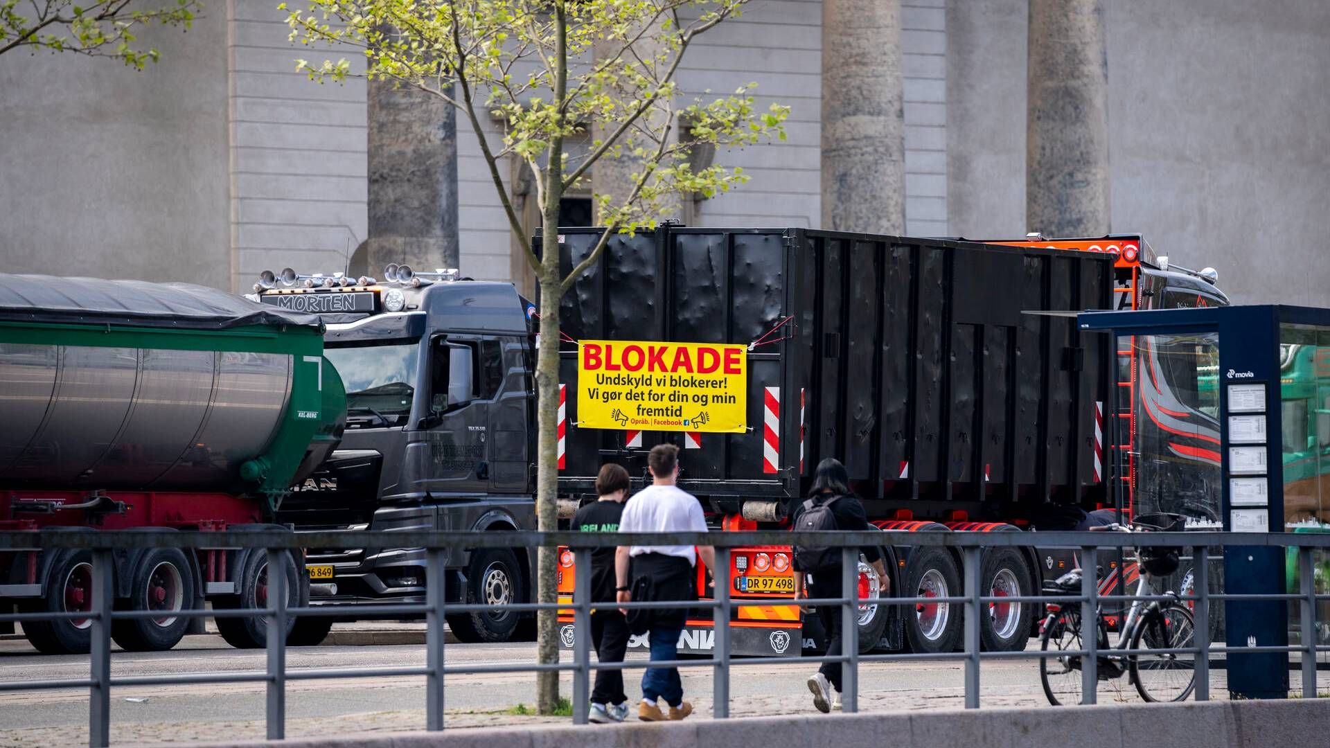 Blokaderne fortsætter flere steder tirsdag. | Foto: Ida Marie Odgaard/Ritzau Scanpix