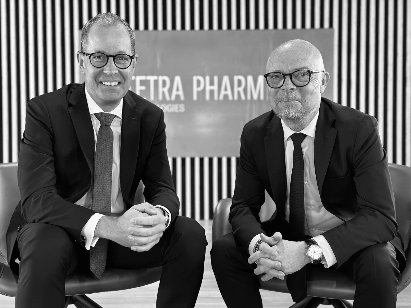 Steen Jakobsen og Jacob Schlundt er nye på holdet i biotekselskabet Tetra Pharm Technologies som henholdsvis finansdirektør og marketingdirektør. | Foto: Tetra Pharm Technologies / Pr