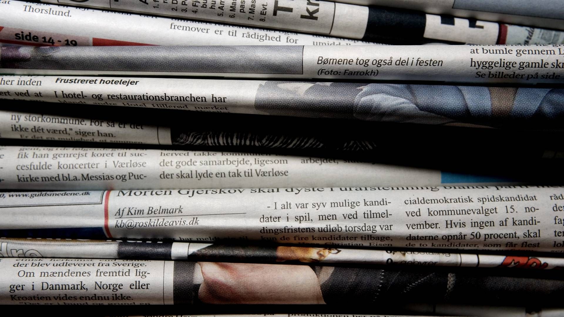 En del af Sjællandske Mediers nedskæringer bliver fundet ved at skære i antallet af sider i flere af husets aviser. | Foto: Thomas Borberg