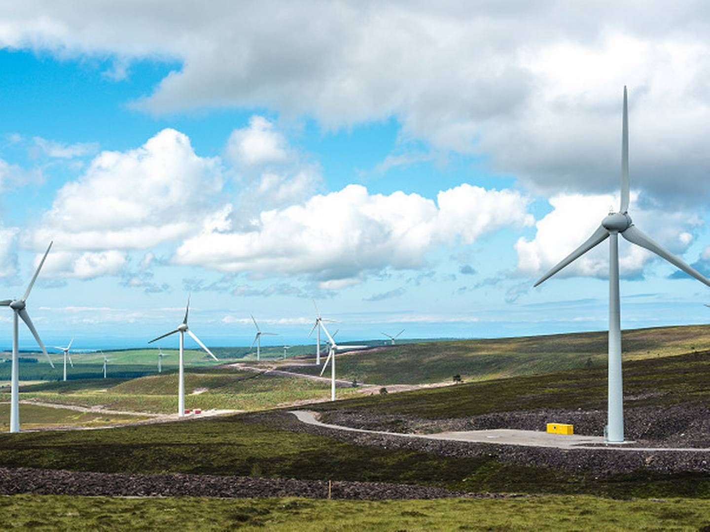Baywa r.e.s skotske vindmøllepark Dalquhandy skal levere størm til norske Statkraft.(Arkivfoto) | Foto: Pr / Statkraft