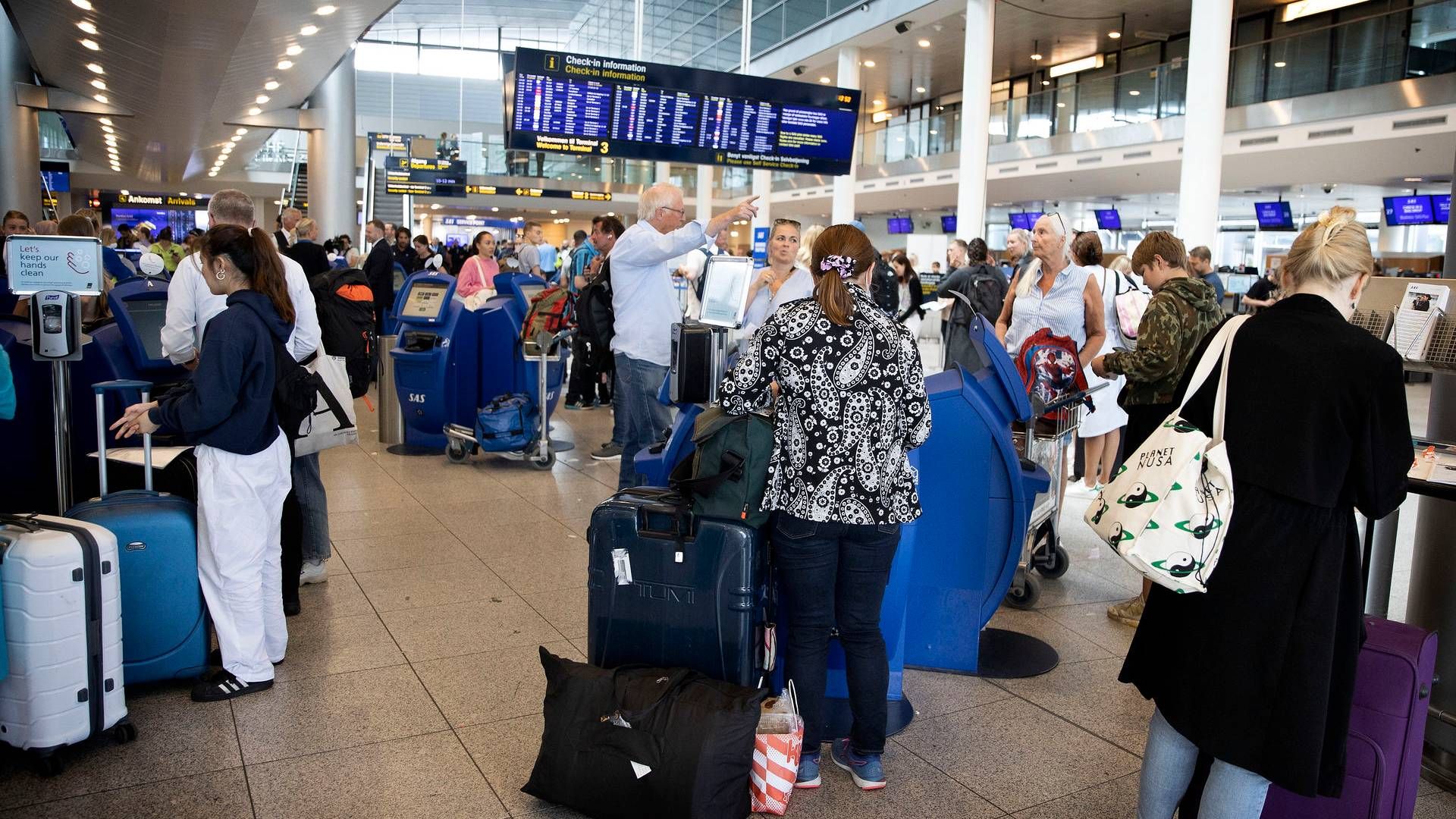 Trafikken i Københavns Lufthavn har ellers været præget af mange forsinkelser den senere tid grundet konflikten mellem Naviair og flyvelederne, der dirigerer flytrafikken. | Foto: Finn Frandsen/Ritzau Scanpix