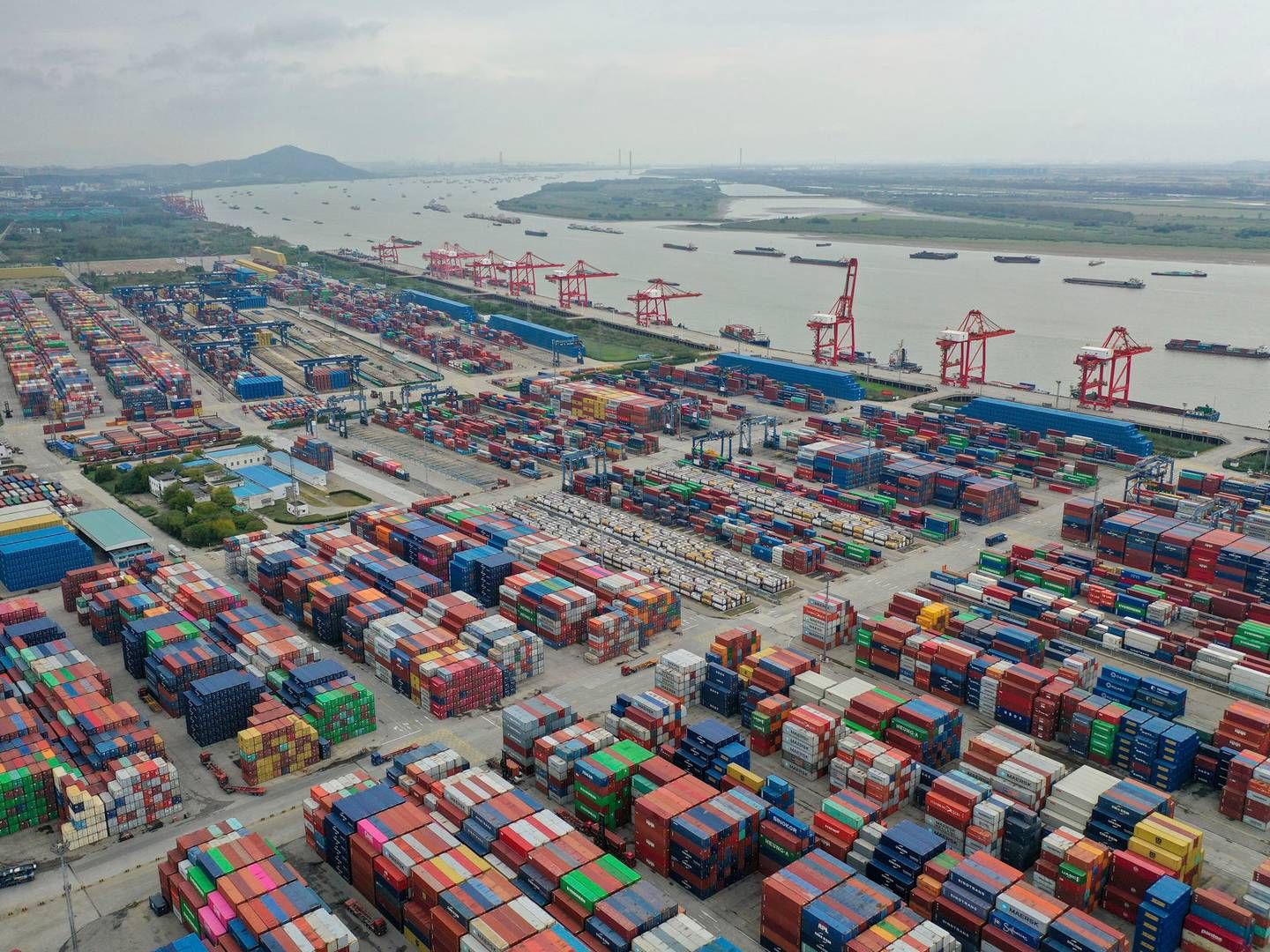 Produktionen af containere i standardstørrelse er faldet med 71 pct. i første kvartal. | Foto: Fang Dongxu/AP/Ritzau Scanpix