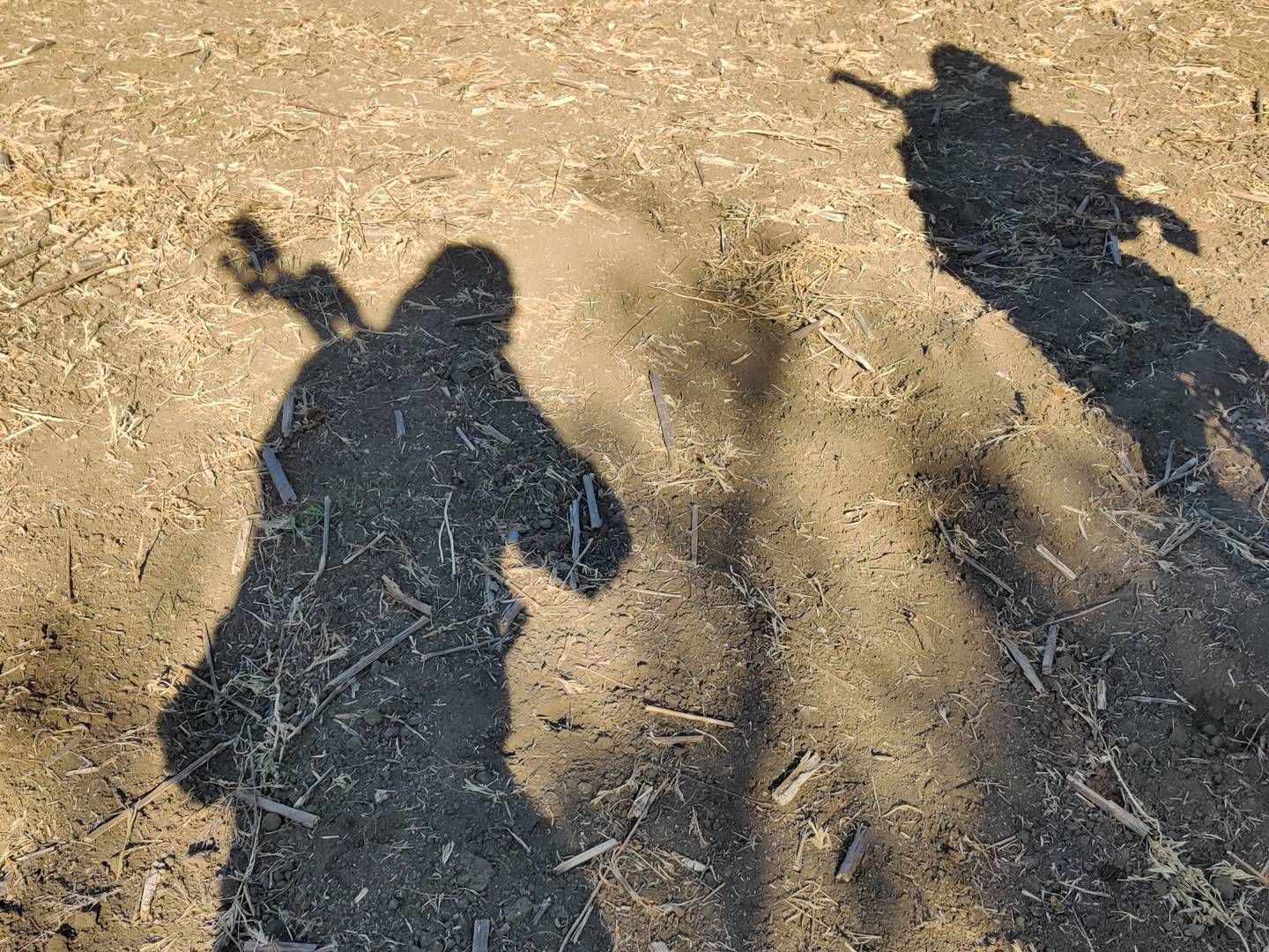 Shadows of a Ukrainian sniper team during the summer of 2022. | Foto: Privatfoto