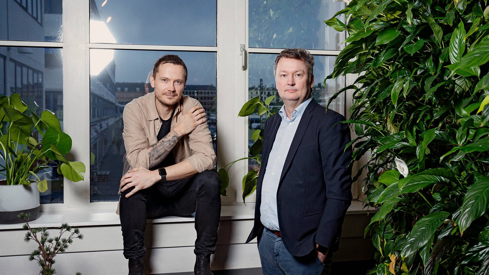 Benjamin Roland Bjerre (tv.) og Henrik Karlsen (th.) er blandt grundlæggerne af Horizon3. | Foto: Agnete Schlichtkrull/dr