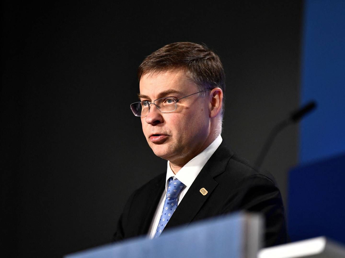 "The purpose of this law package is to improve results for retail investors," Executive Vice-President of the European Commission, Valdis Dombrovskis says. | Photo: Tt News Agency/Reuters/Ritzau Scanpix