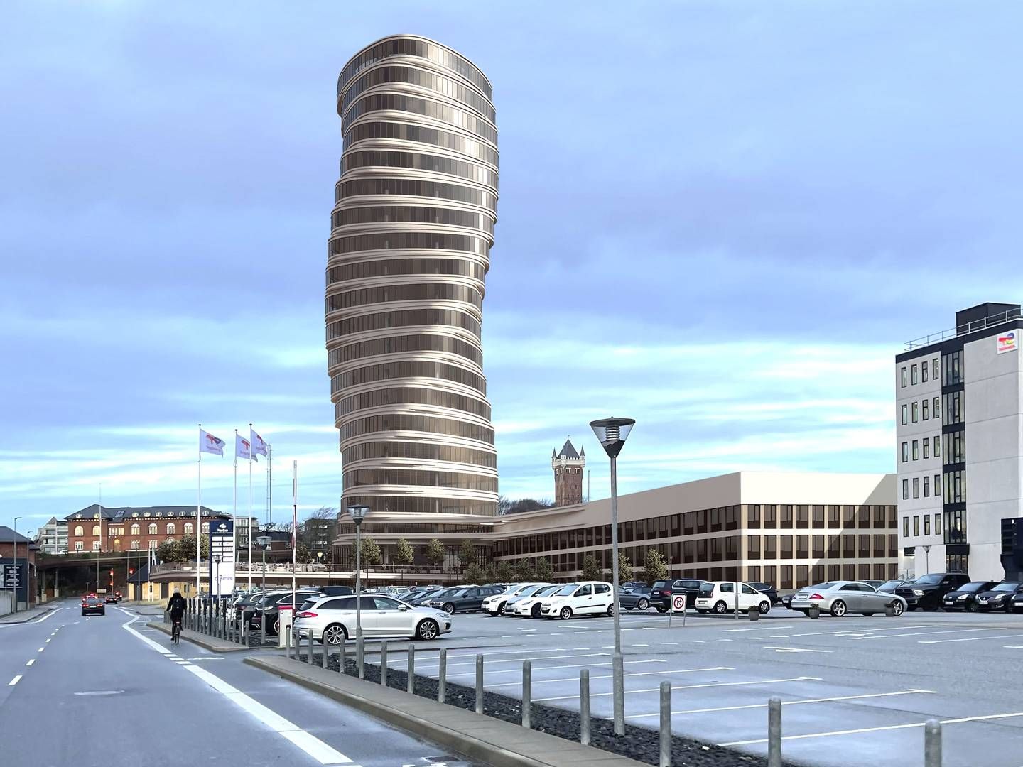 Energy Tower will be 9,000 square meters and overlook the port of Esbjerg | Foto: Pr Norsea