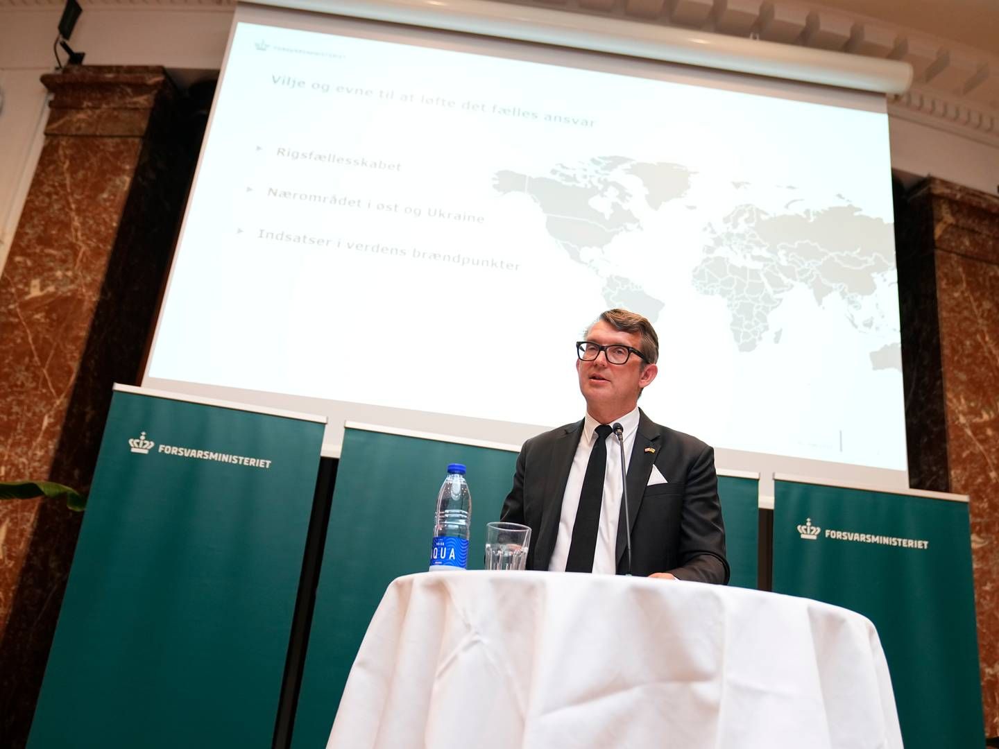 Fungerende forsvarsminister Troels Lund Poulsen (V) præsenterede tidligere tirsdag regeringens forsvarsudspil.