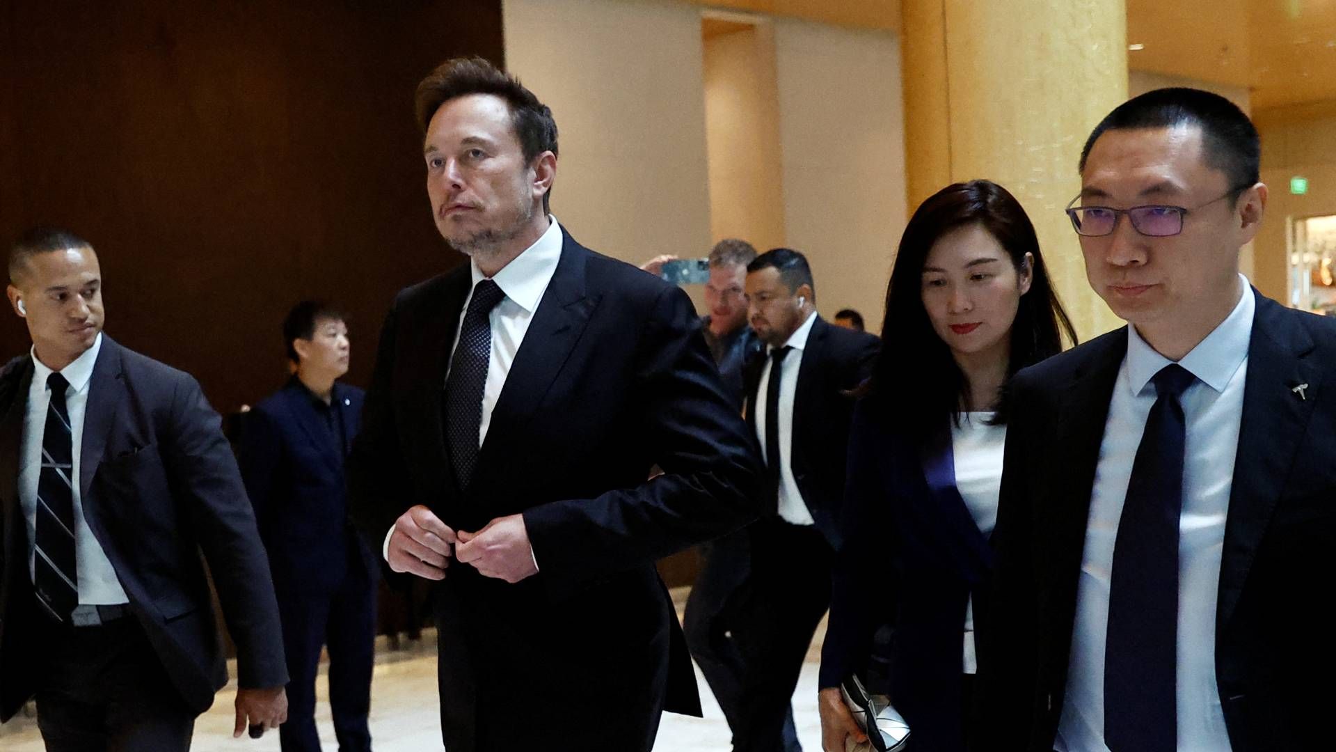 Tesla-topchef Elon Musk under besøget i Kina. | Foto: Tingshu Wang/Reuters/Ritzau Scanpix