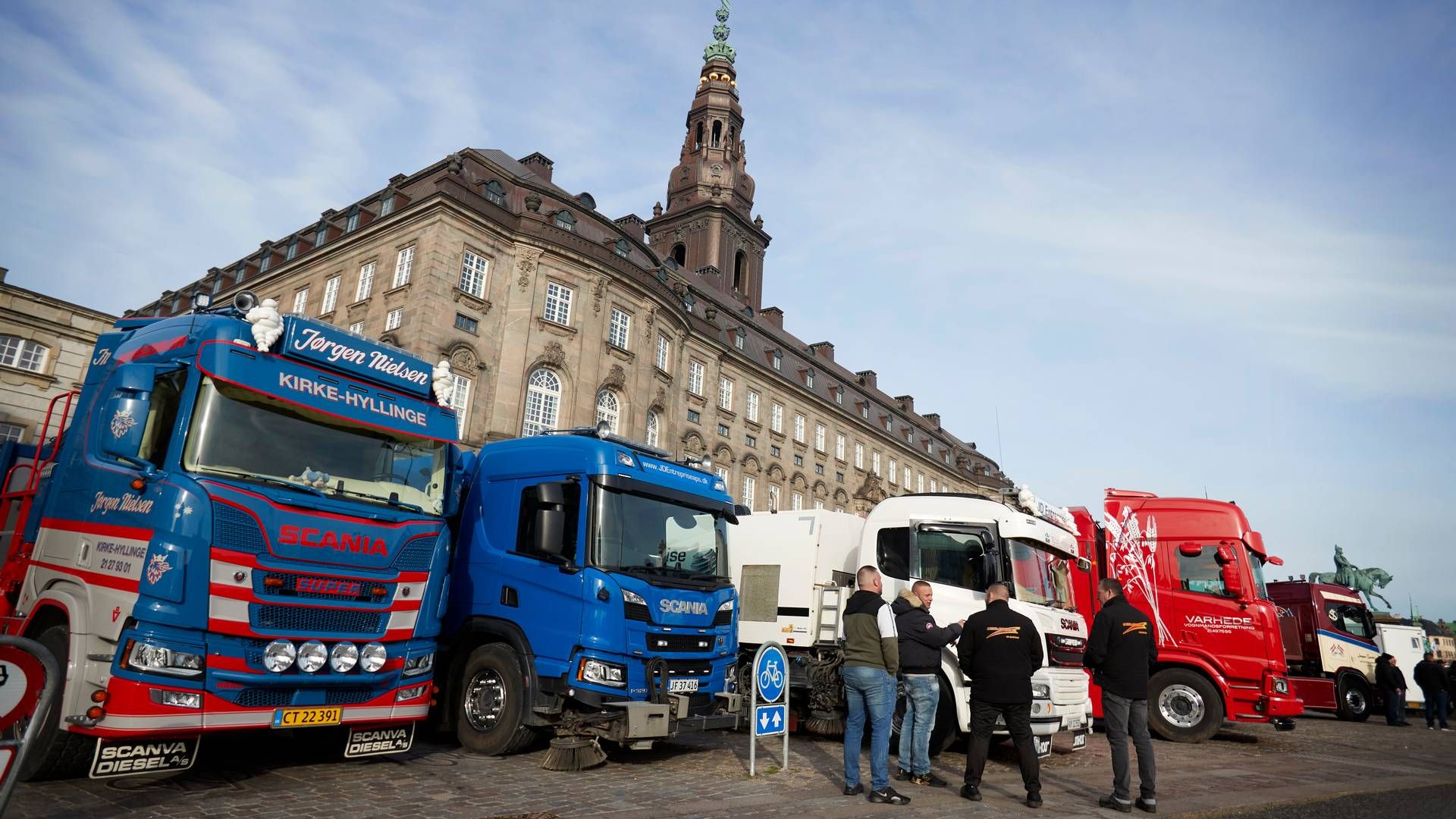 Torsdag er den stærkt omdiskuterede vejafgift på den tunge transport blevet vedtaget i Folketinget. | Foto: Jens Dresling/Ritzau Scanpix