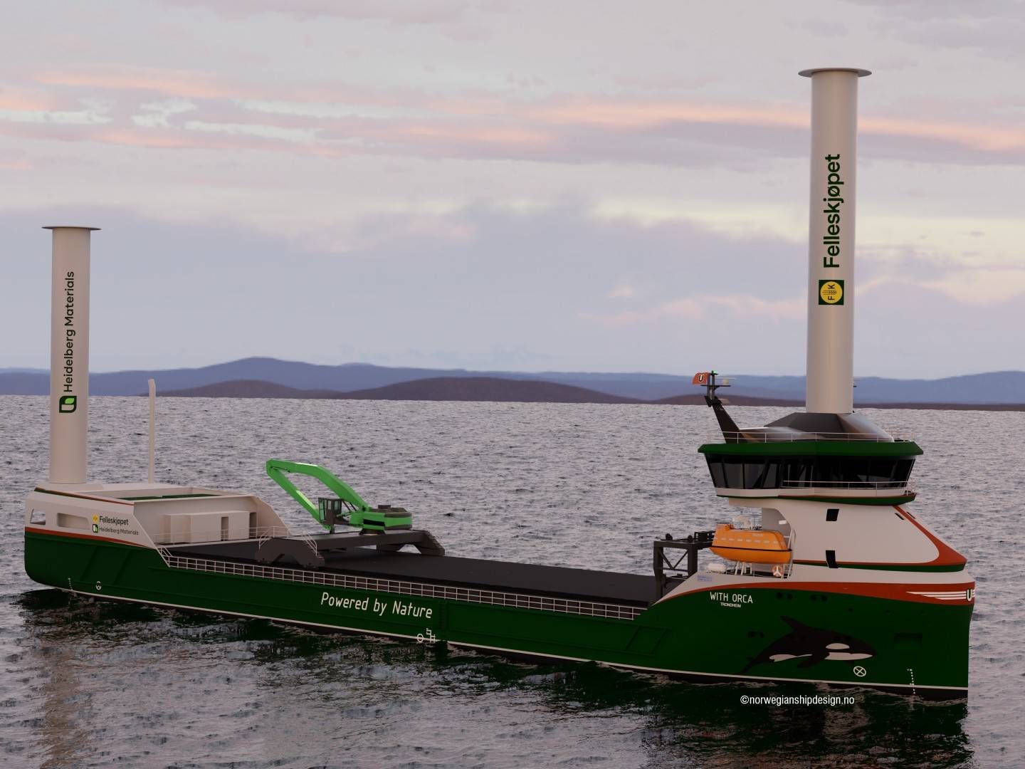 TRENGER DIFFERANSEKONTRAKTER: Grønt Skipsfartsprogram advarer om at det er helt nødvendig med differansekontrakter på hydrogen for å kunne kutte utslipp i norsk skipsfart. | Foto: Norwegian Ship Design Company