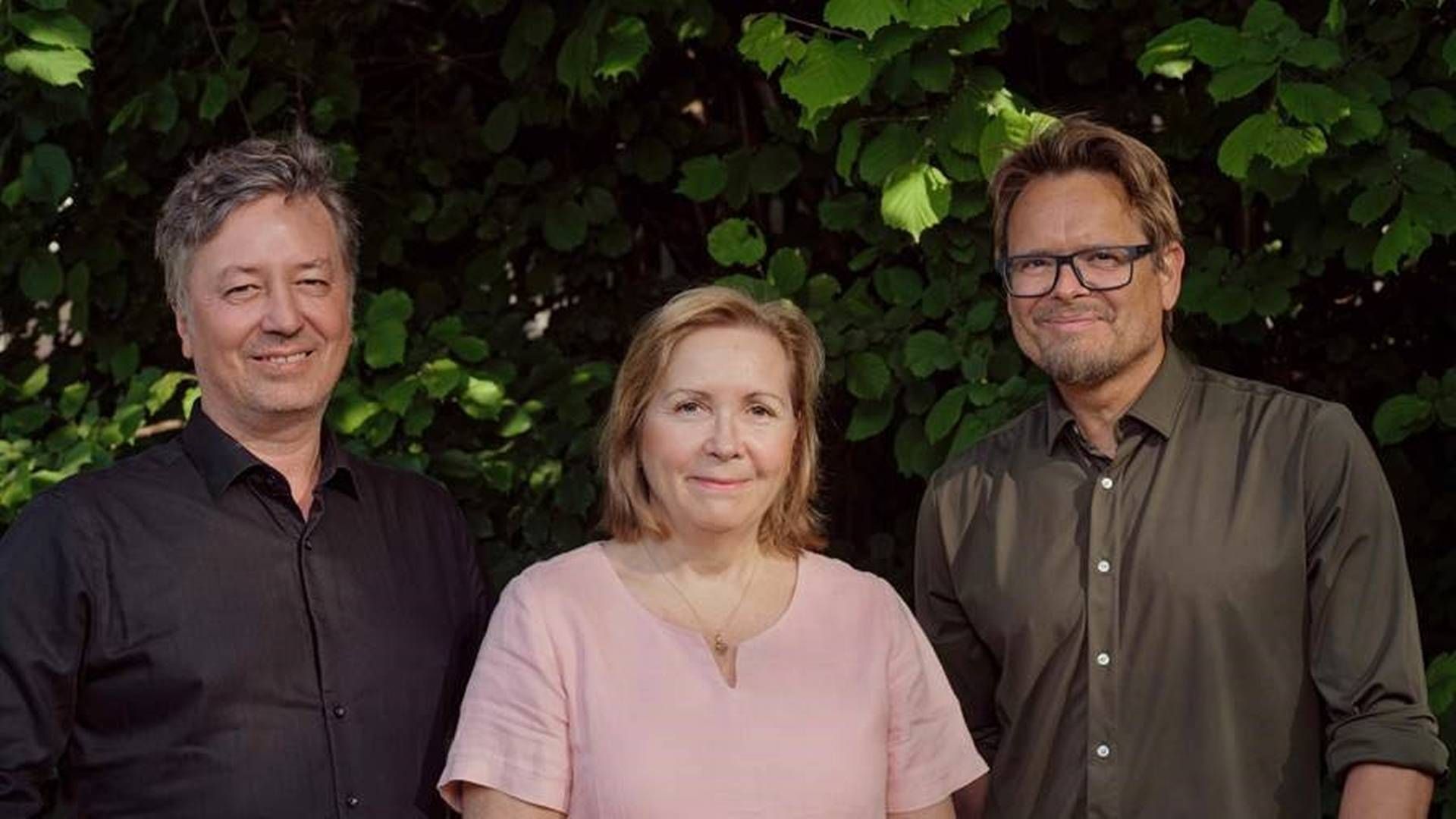 KJØPER SEG INN: Geir Haaversen, grunnlegger og daglig leder i A-lab, konsernsjef Grethe Bergly i Multiconsult og grunnlegger Odd Klev i A-lab. | Foto: Multiconsult
