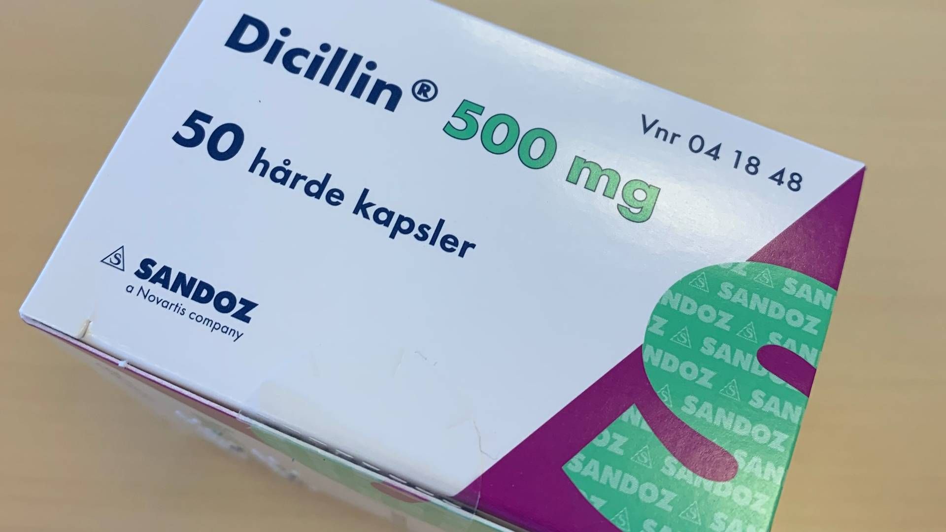 Lægemidlet Dicillin fra schweiziske Sandoz har smittet både danskere og islændinge med multiresistente CPO-bakterier. | Foto: Lægemiddelstyrelsen / Pr