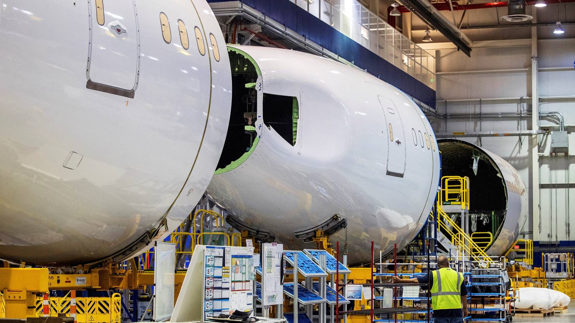 Flyproducenten Boeing er stødt på fejl i halepartiet på fly af mærket 787 Dreamliner. | Foto: Gavin McIntyre/Pool via REUTERS