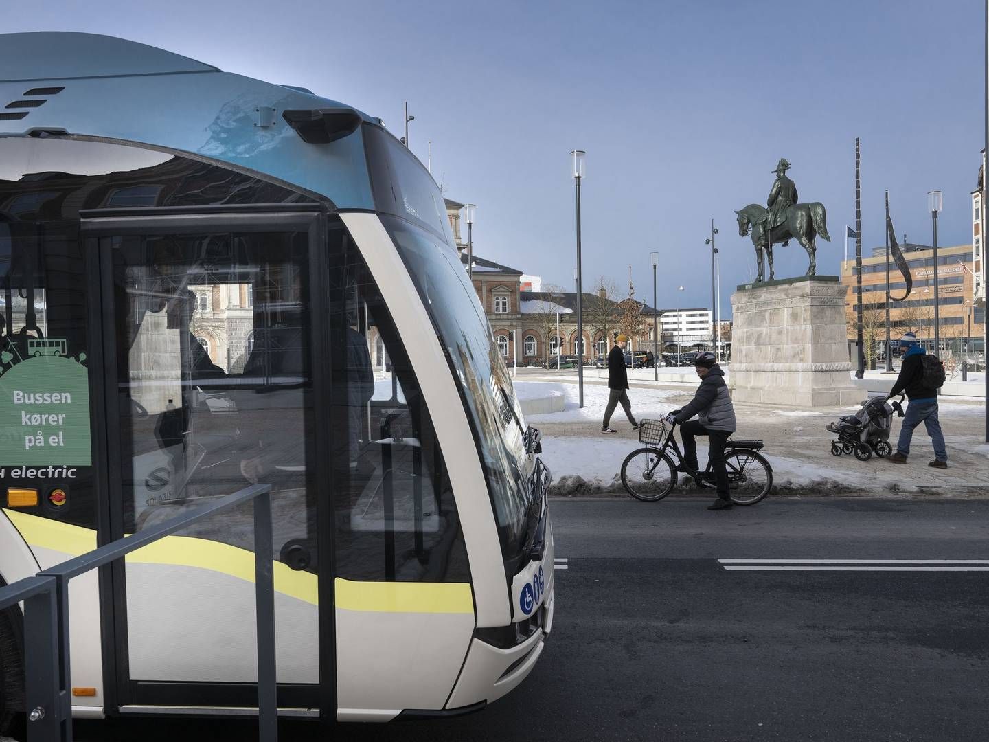 Overgangen til eldrevne busser vil både sænke støj- og partikelforureningen i byen, lyder meldingen fra Aalborg Kommune i en pressemeddelelse. | Foto: Nordjyllands Trafikselskab / Pr