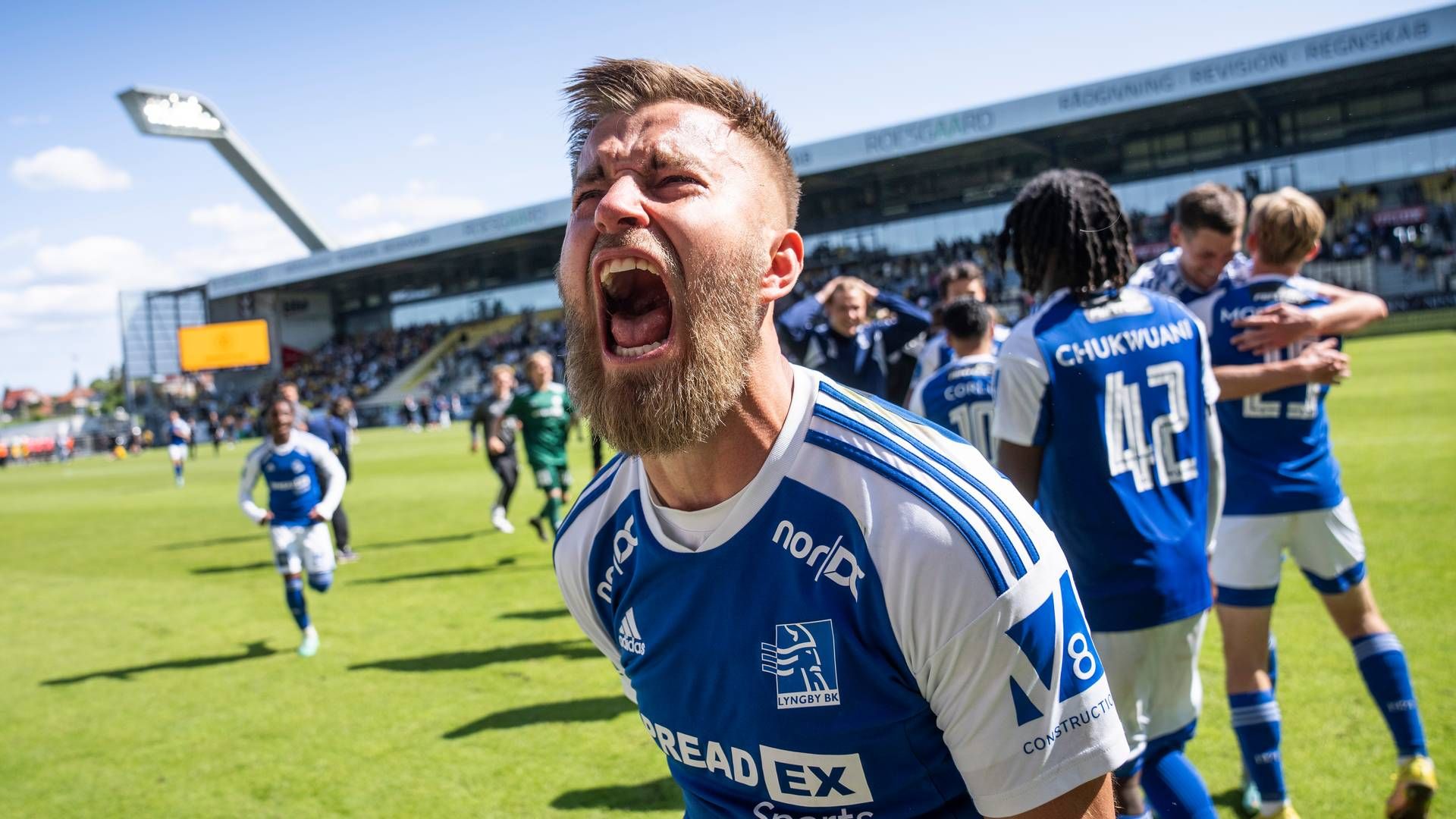 Lyngby sikrede sig forleden endnu en sæson i Superligaen. | Foto: Bo Amstrup