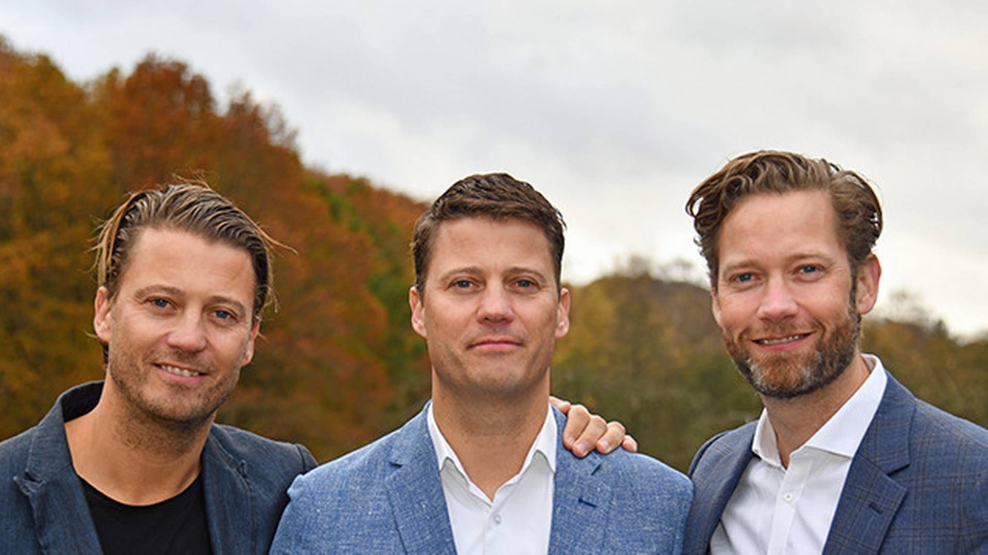 De tre brødre, der udgør familiekontoret Lottrup & Co., Henrik Lottrup (tv.), Peter Lottrup og Søren Lottrup. | Foto: Lottrup & Co. / Pr