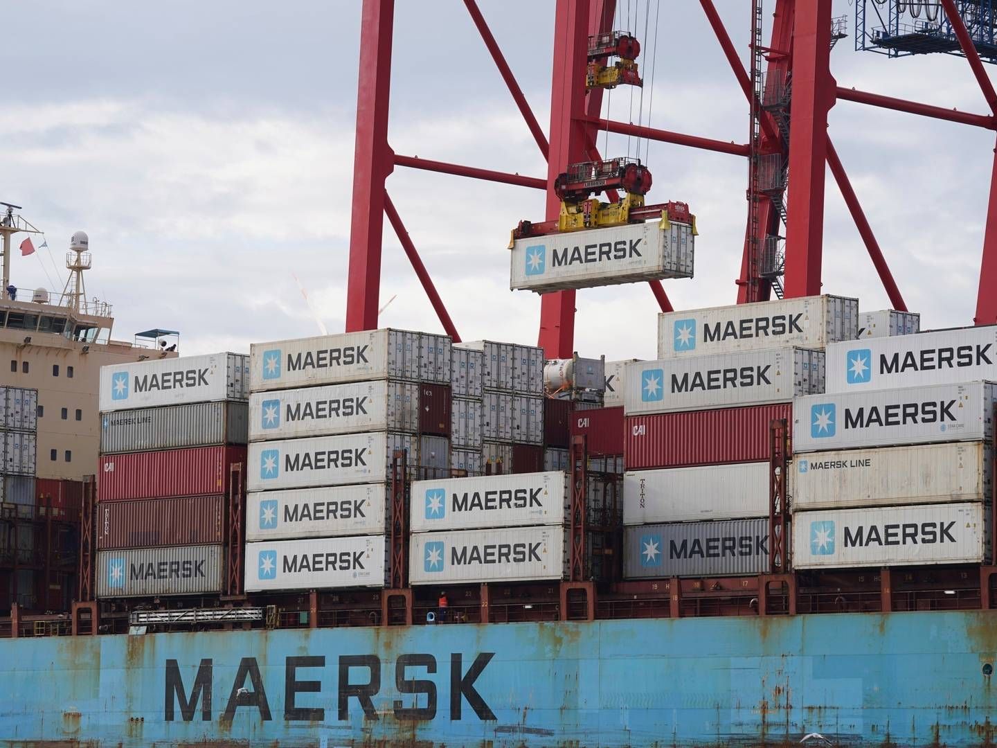 Maersk has the stated goal of reaching net-zero emissions by 2040, which requires that ships sail on green alternatives to traditional bunker oil. | Foto: Marcus Brandt/AP/Ritzau Scanpix