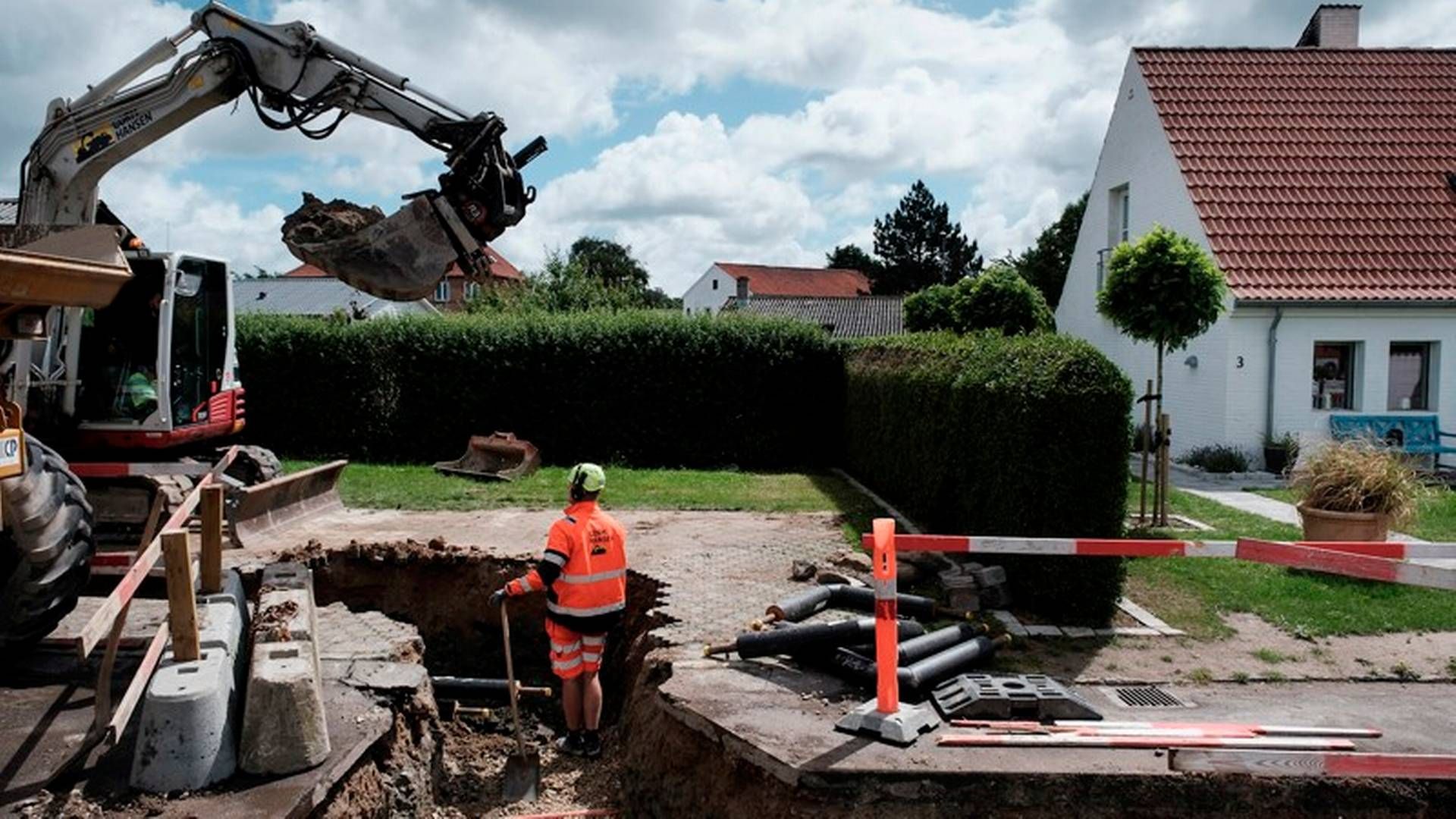 Næstved Fjernvarme i gang med at udvide fjernvarmenettet. | Foto: Næstved Fjernvarme