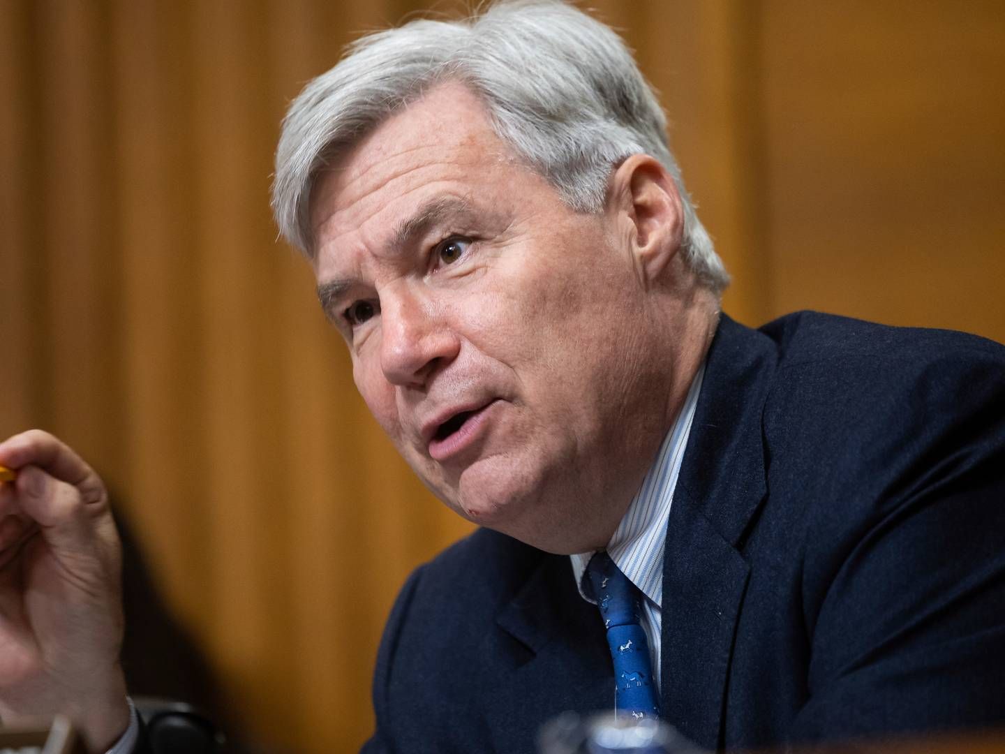 Senator Sheldon Whitehouse er en af de amerikanske lovgivere bag lovforslag om strammere krav til shipping. | Foto: Francis Chung/AP/Ritzau Scanpix