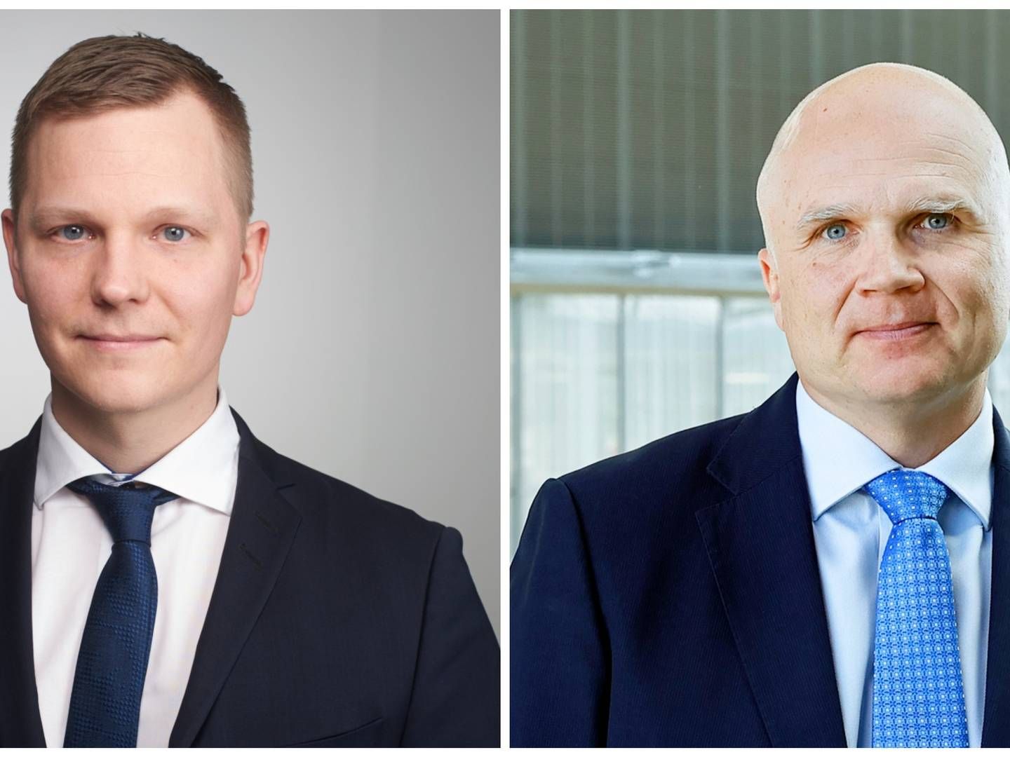 Wilhelm Schauman, head of iShares institutional sales, Nordic region at BlackRock and Juha Venäläinen, senior portfolio manager at Ilmarinen.