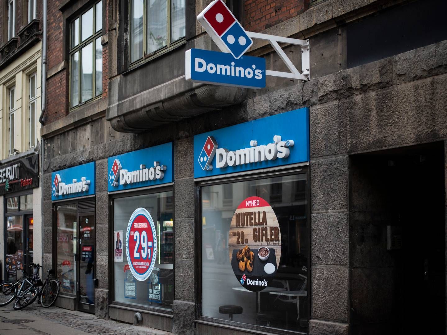 Domino's har to butikker i Danmark. | Foto: Stine Tidsvilde