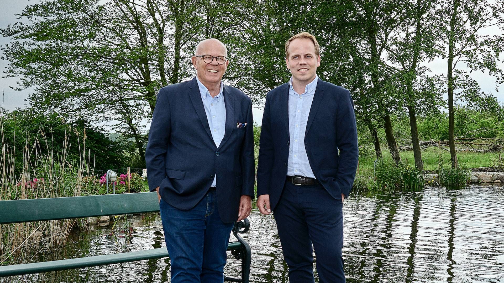 Bjarne Mayland, projektudvikler og "nestor" i Mayland-koncernen, og dennes søn Anders Mayland, direktør og ejer i koncernen. | Foto: PR / Mayland Holding CPH