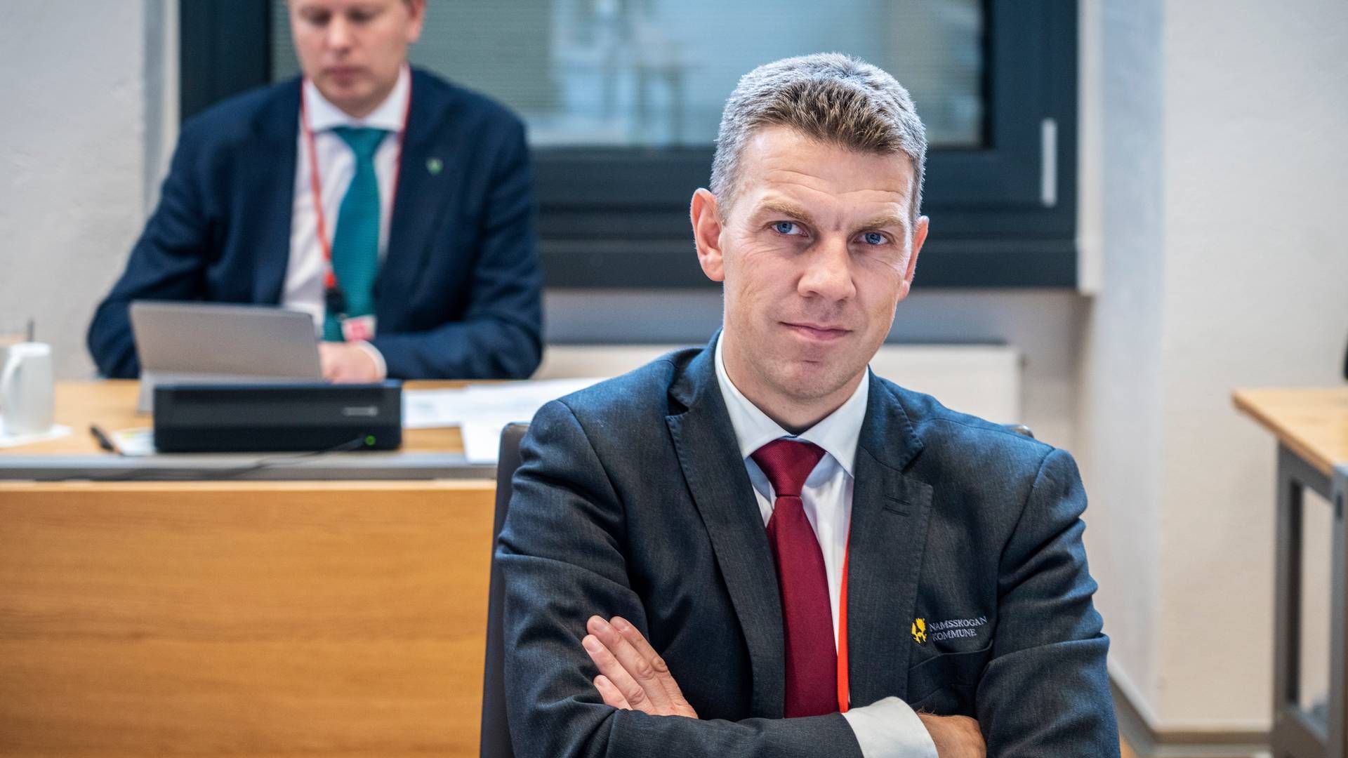 Stian Brekkvassmo går fra jobben som Ordfører i Namsskogan til å bli banksjef i Grong sparebank. Her fra dialogmøte med Utmarkskommunenes Sammenslutning om rovdyrpolitikken i 2020. | Foto: NTB