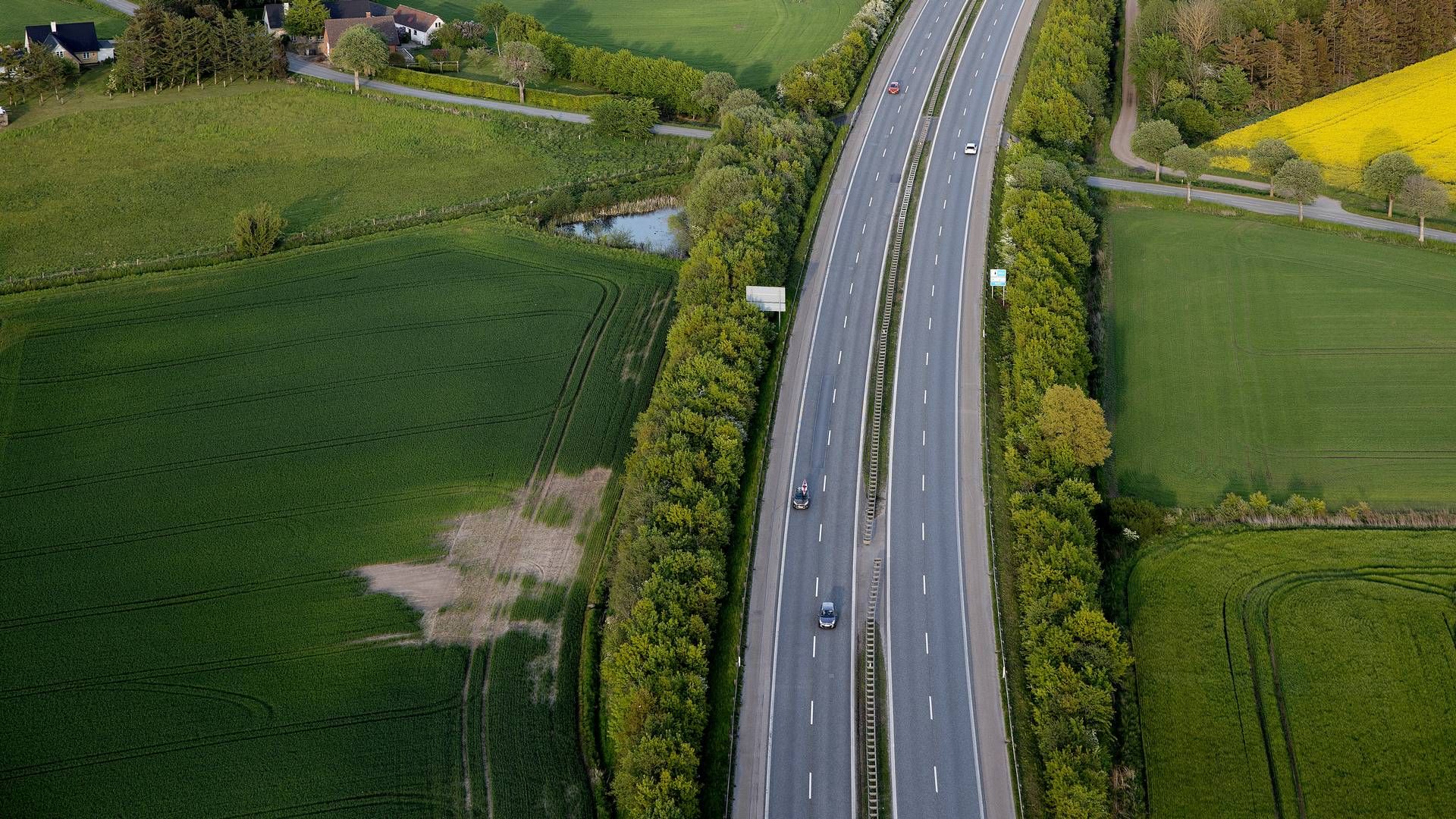 Den 39 km lange etape af motorvejen skal gå fra et punkt sydvest for Holbæk til Kalundborg. | Foto: Thomas Borberg/Ritzau Scanpix