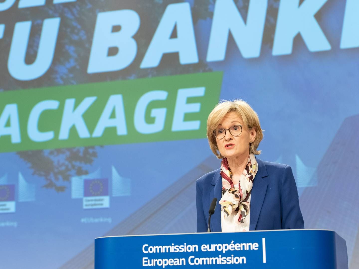 EU-Kommissær for de finansielle markeder, Mairead McGuinness, var blandt de kommissærer, som tirsdag offentliggjorde en ny lovpakke på finansieringsområdet. | Foto: Aurore Martignoni / European Union