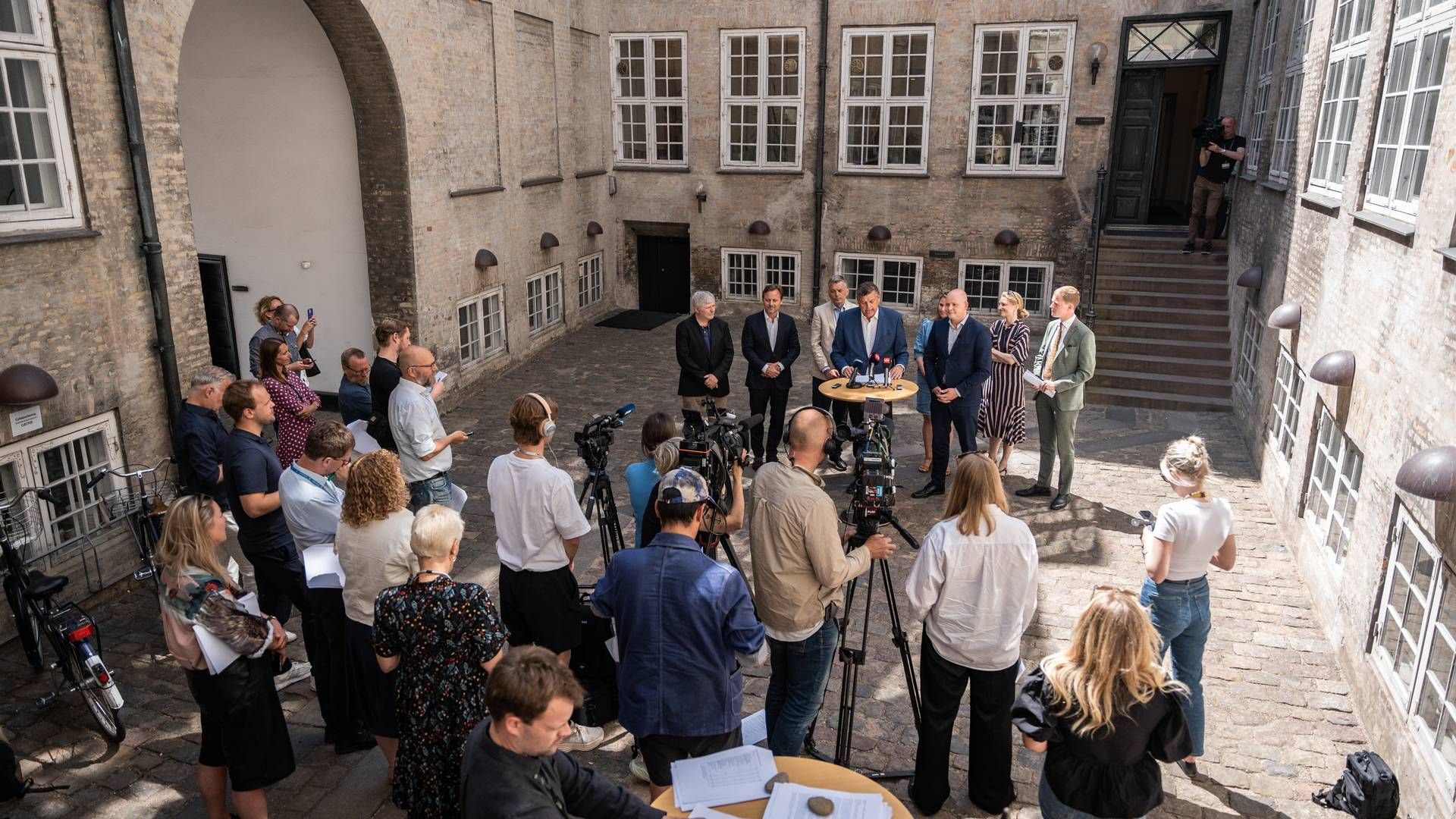 En ny medieaftale blev indgået onsdag den 14. juni. | Foto: Emil Nicolai Helms/Ritzau Scanpix