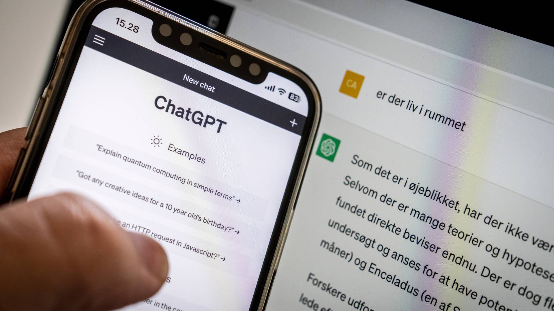 Den mest kendte chatbot er ChatGPT, som har over 100 millioner aktive brugere. | Foto: Mads Claus Rasmussen
