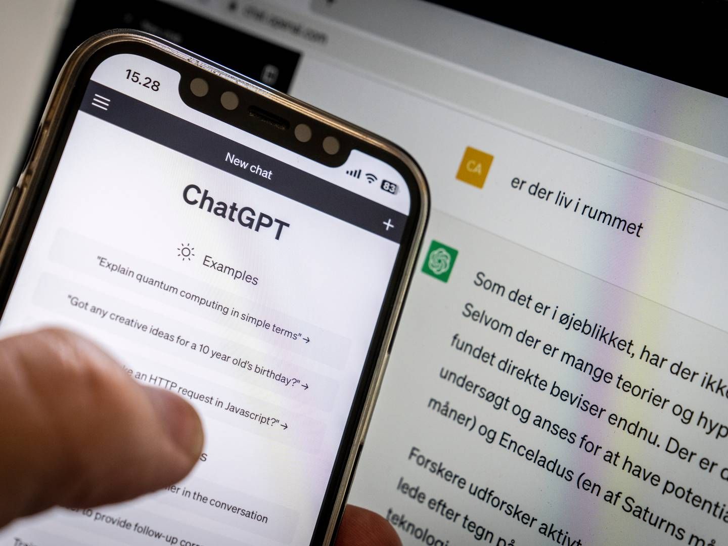 Den mest kendte chatbot er ChatGPT, som har over 100 millioner aktive brugere. | Foto: Mads Claus Rasmussen