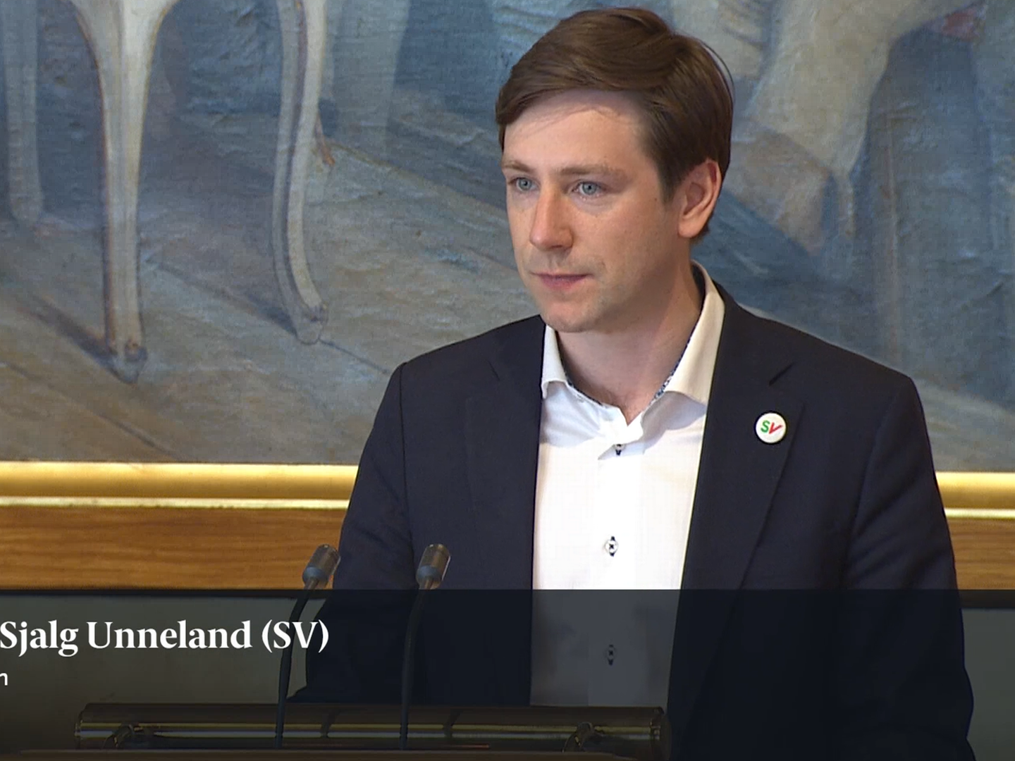 FIKK IKKE FLERTALL: SVs justispolitiske talsperson, Andreas Sjalg Unneland. | Foto: Stortinget