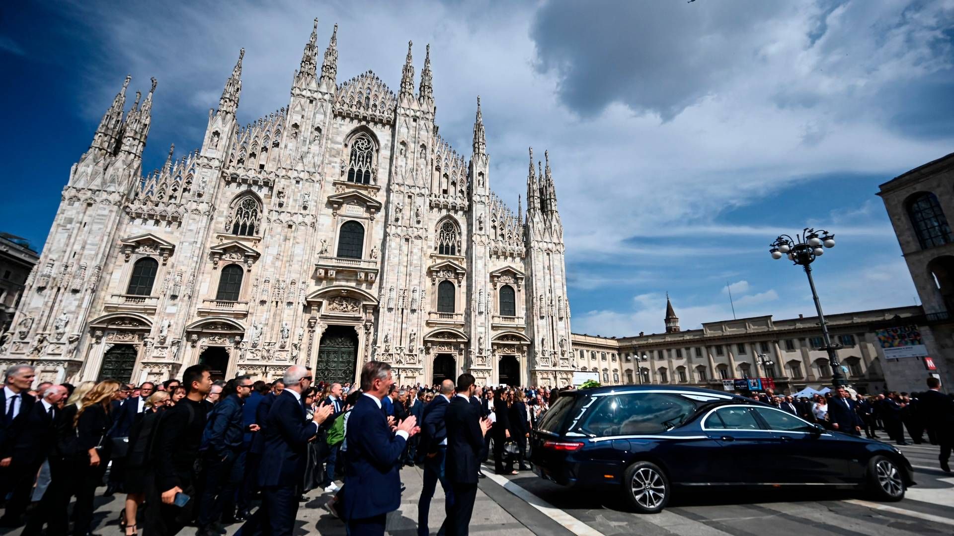 Italiens tidligere premierminister og mediemogul, Silvio Berlusconi, fik en statsbegravelse onsdag i Milano. | Foto: Piero Cruciatti/AFP/Ritzau Scanpix