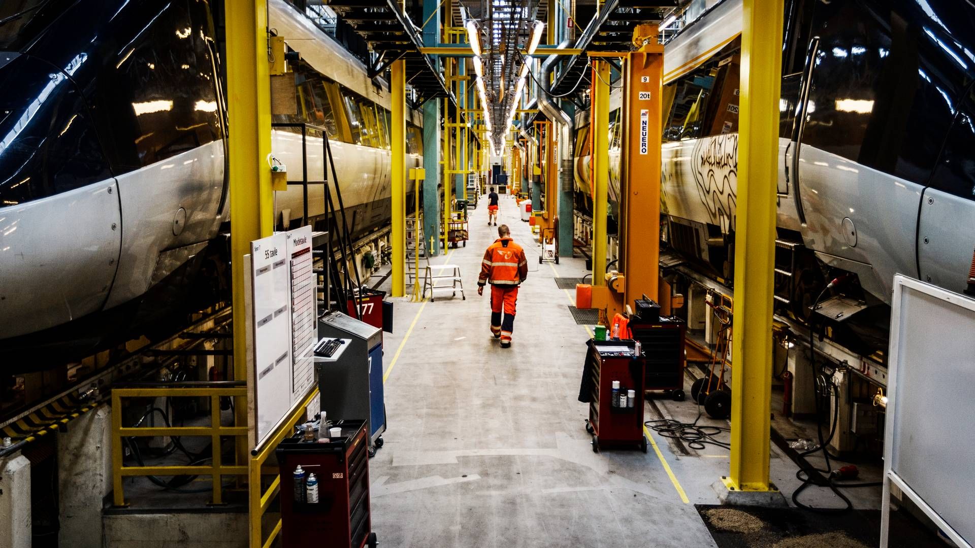 Et tilbud om 2,7 pct. i lønstigning fik mandag medarbejdere på DSB's værksteder til at nedlægge arbejdet ulovligt. De genoptog arbejde torsdag morgen. | Foto: Mikkel Berg Pedersen