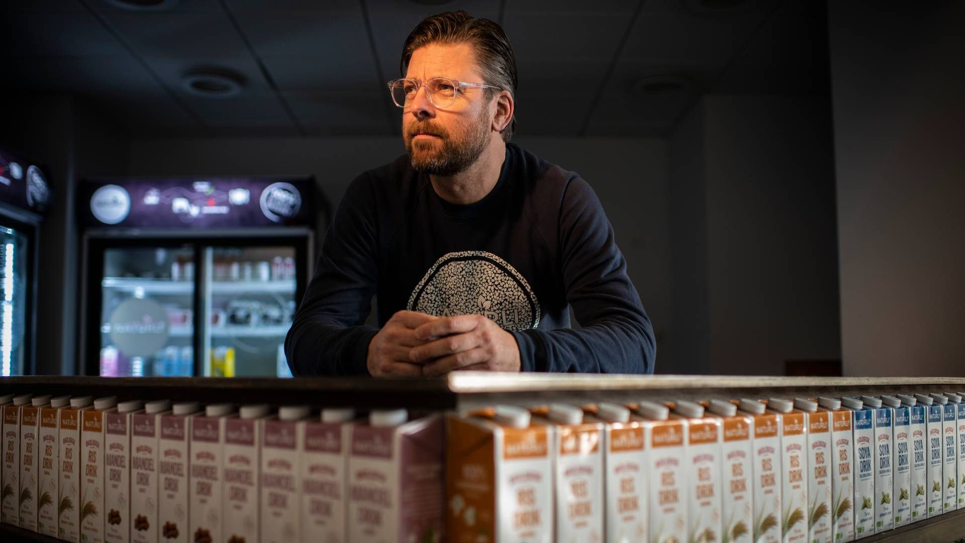 Adm. direktør i Naturli Foods, Henrik Lund, fortæller på baggrund af et friskt regnskab, at særligt tre brands bærer omsætningen. | Foto: Joachim Ladefoged