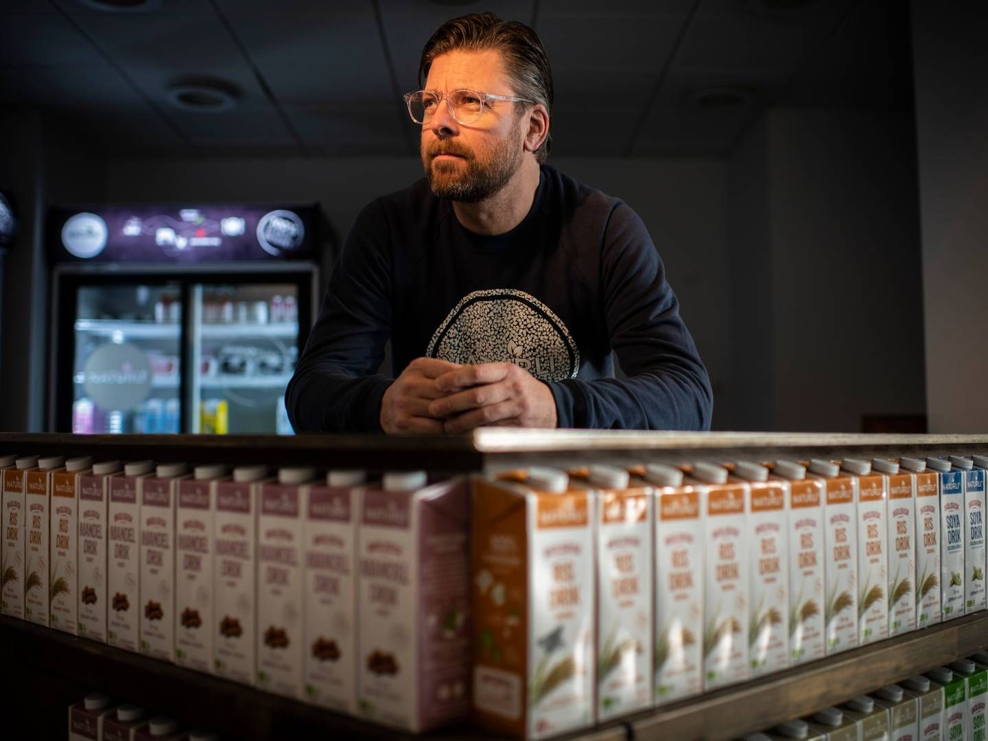 Adm. direktør i Naturli Foods, Henrik Lund, fortæller på baggrund af et friskt regnskab, at særligt tre brands bærer omsætningen. | Foto: Joachim Ladefoged