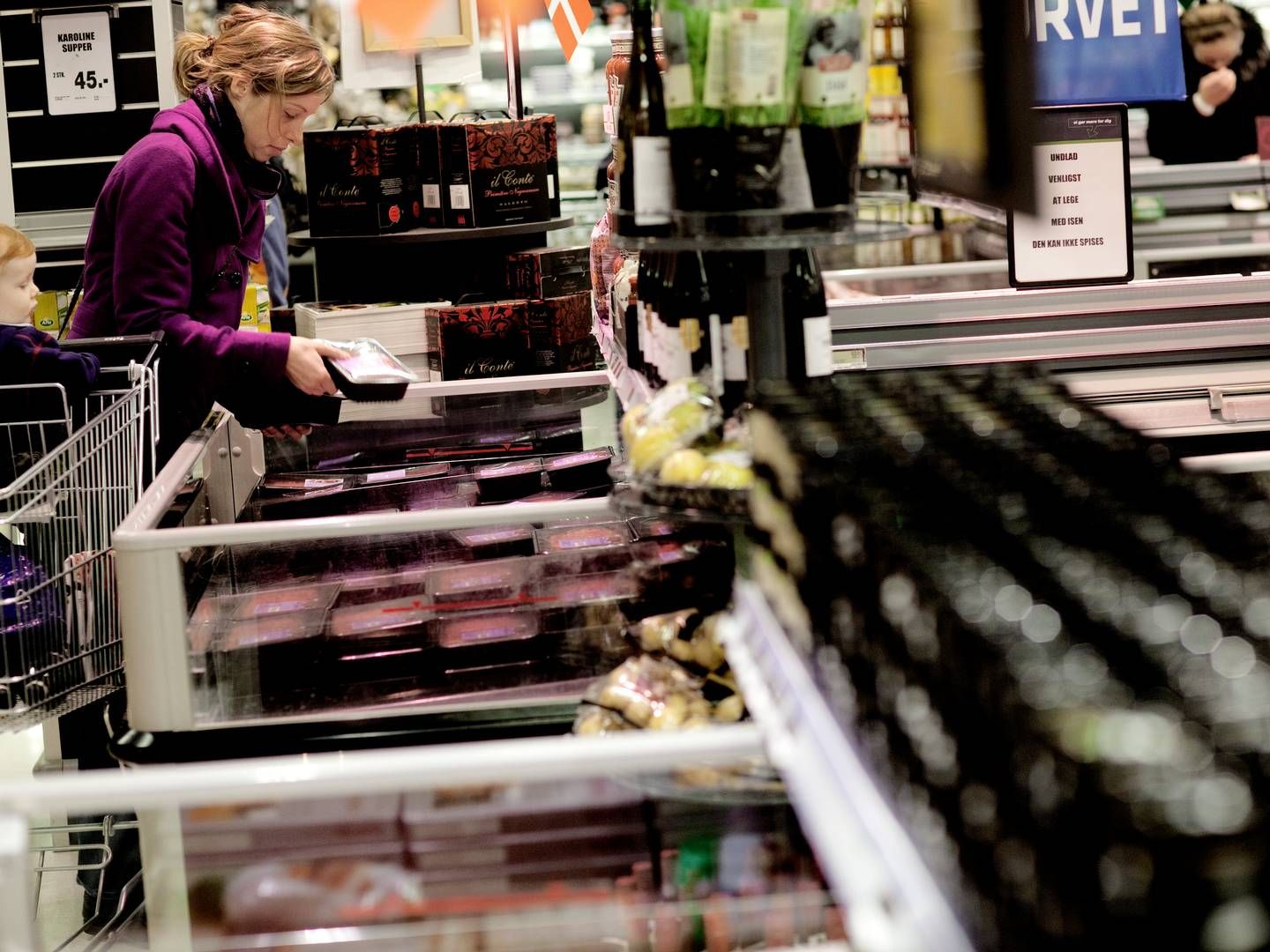 Dyrevelfærden fylder meget for mange danskere, når de handler i supermarkedet, viser ny undersøgelse. | Foto: Peter Hove Olesen/Ritzau Scanpix.